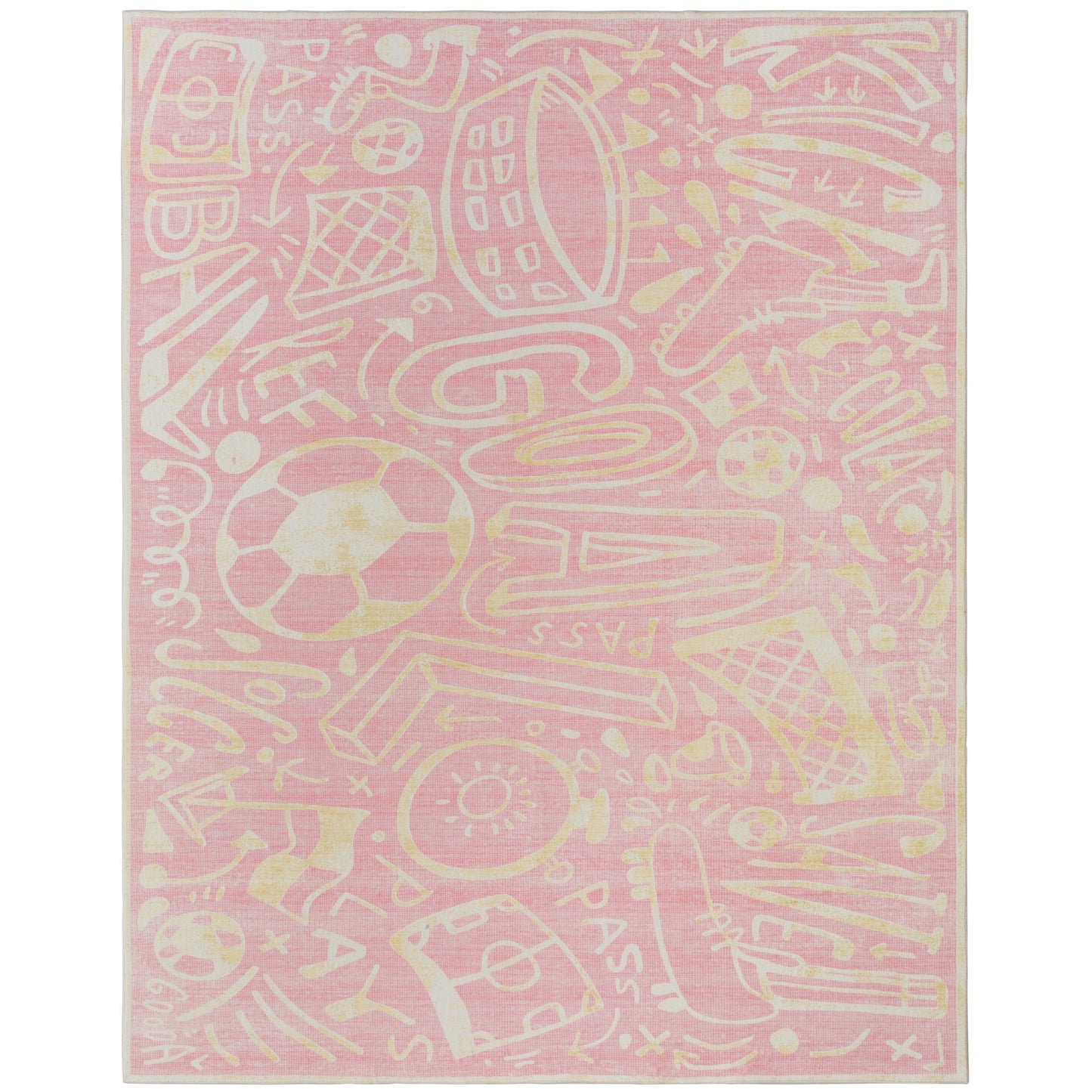 Katie Merz SPORTSGLYPHS Soccer Area Rug