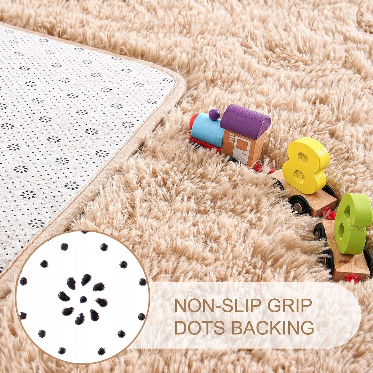 Large Size Home Decor Carpet Washable Nursery Area Rug - 8' x 10'