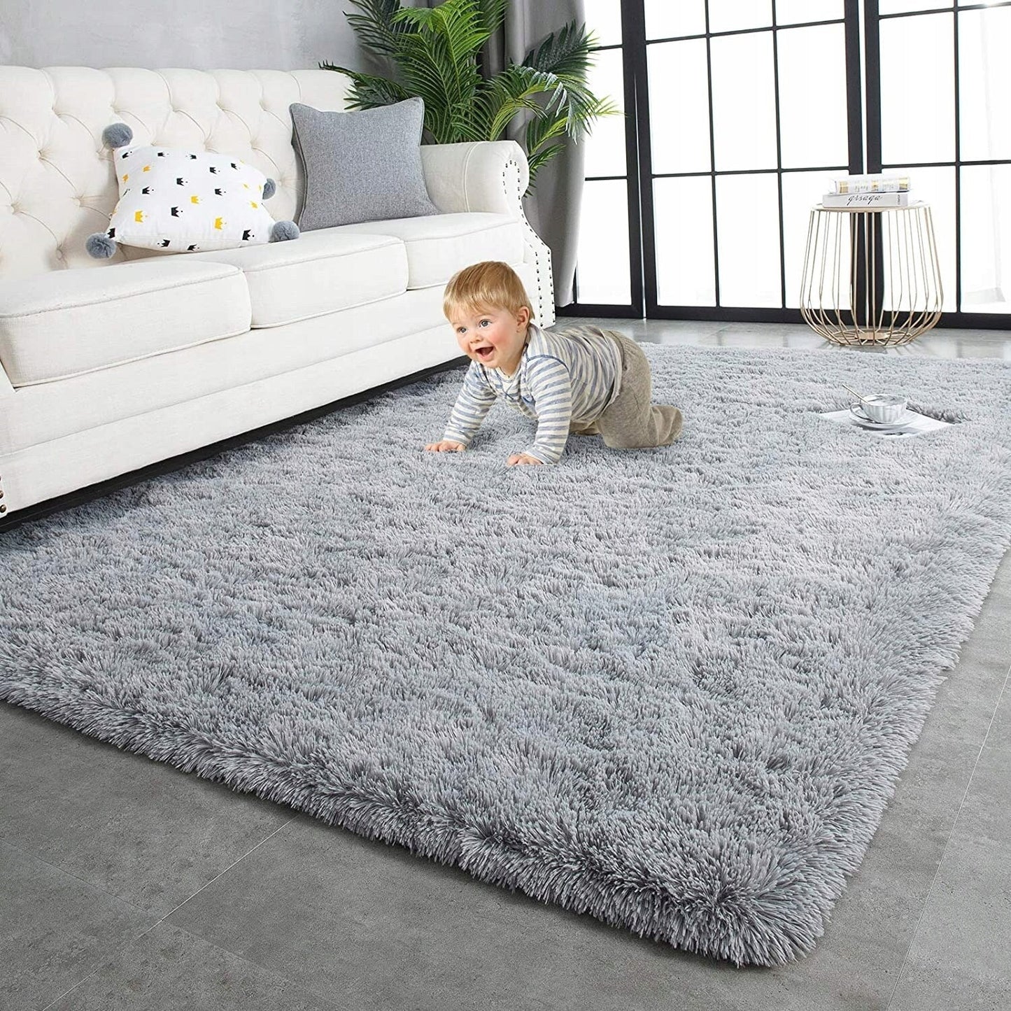 Large Size Home Decor Carpet Washable Nursery Area Rug - 8' x 10'