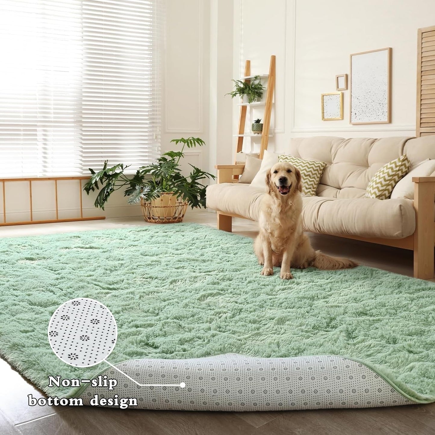 Large Size Home Decor Carpet Washable Nursery Area Rug - 8' x 10'