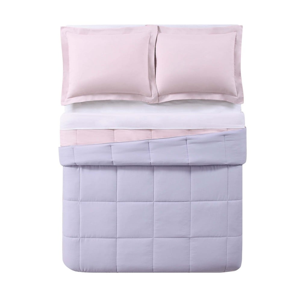 My World Solid Reversible 3-piece Comforter Set