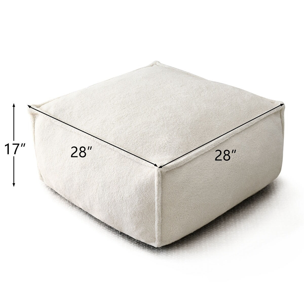 Canapé paresseux en forme de pouf avec mousse à mémoire de forme