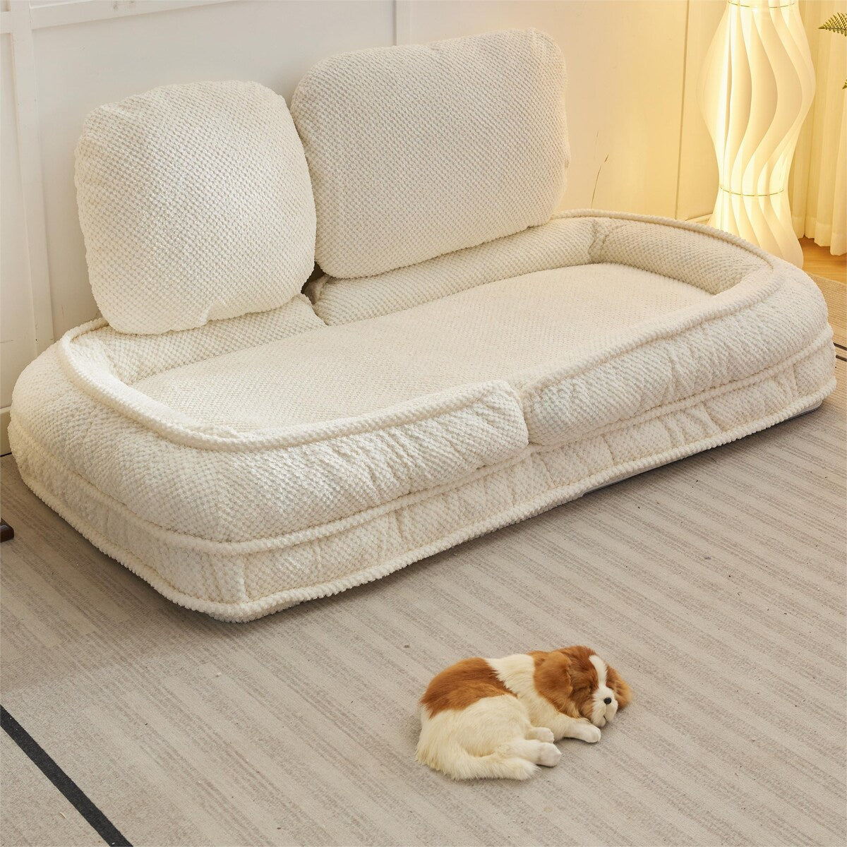 Canapé paresseux, 5 positions réglables, assis, couché, plié, convient pour une chambre ou un salon