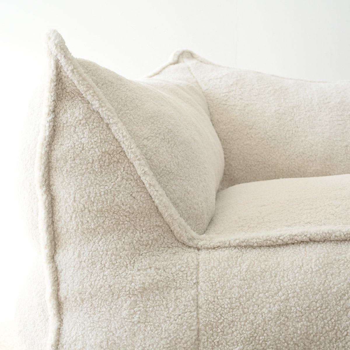 Canapé paresseux en forme de pouf avec mousse à mémoire de forme