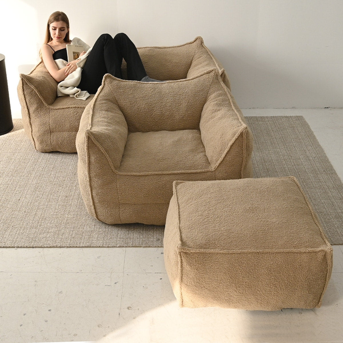 Canapé paresseux Canapé de salon Canapé pouf Fauteuil