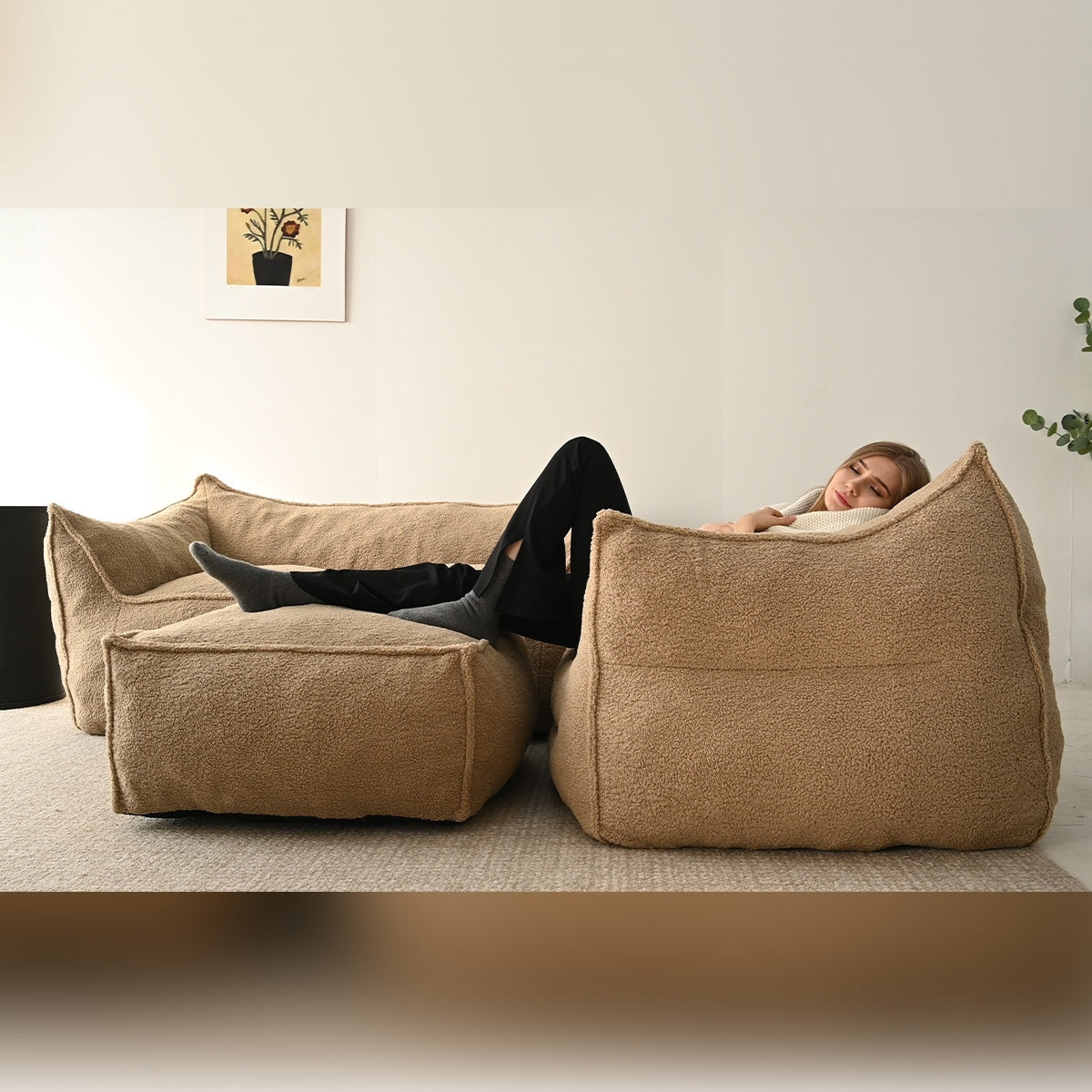 Canapé paresseux Canapé de salon Canapé pouf Fauteuil