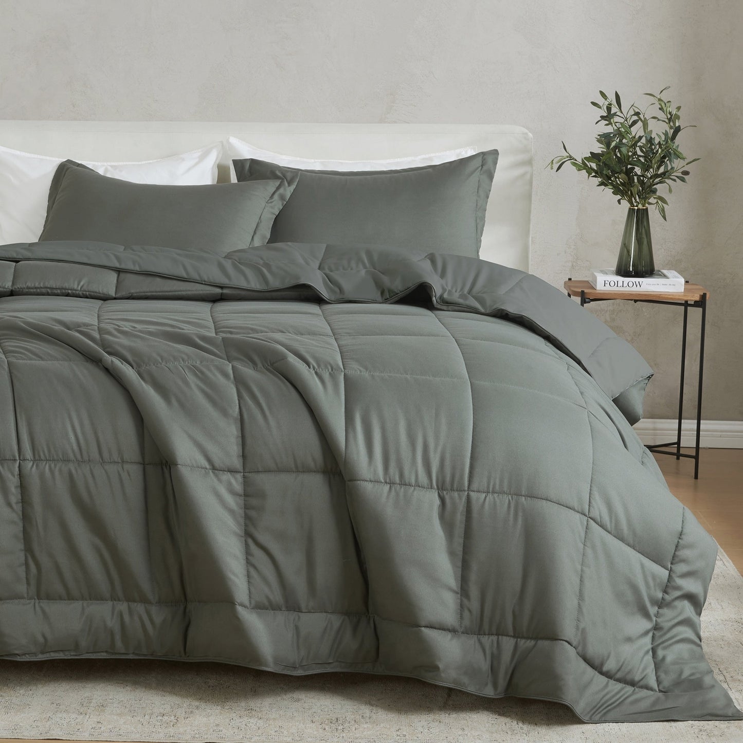 Linery & Co. All Season Down Alternative Reversible Comforter Set