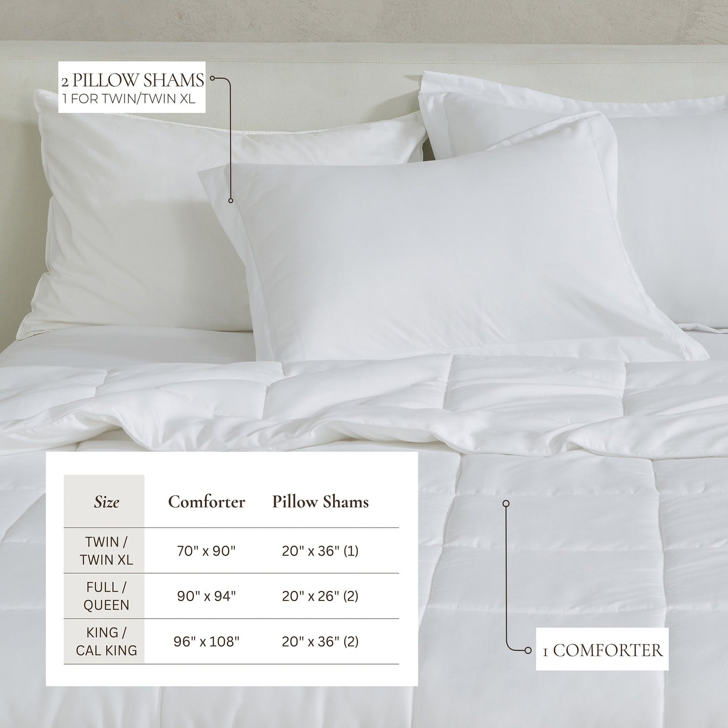 Linery & Co. All Season Down Alternative Reversible Comforter Set