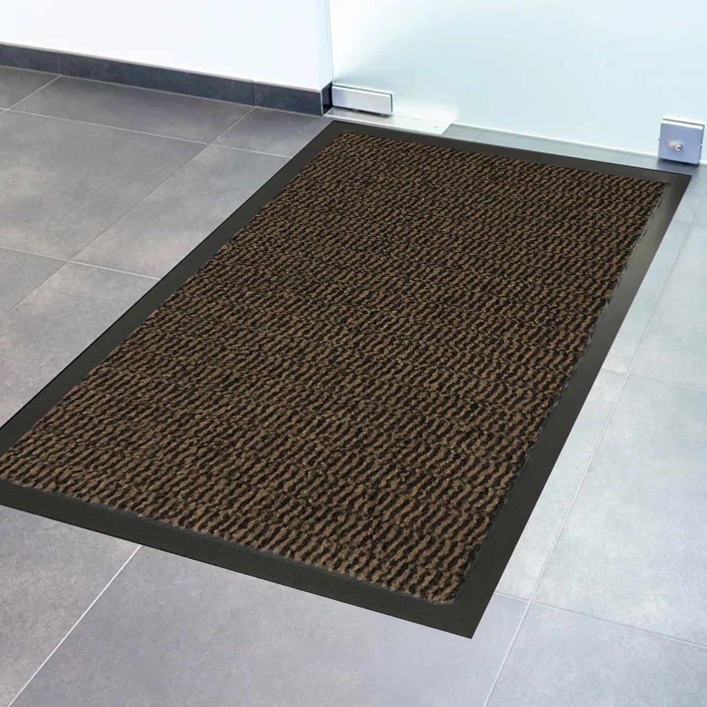 Lisa Heavy-Duty Non-Slip Rubber Door Mat for High Traffic Areas