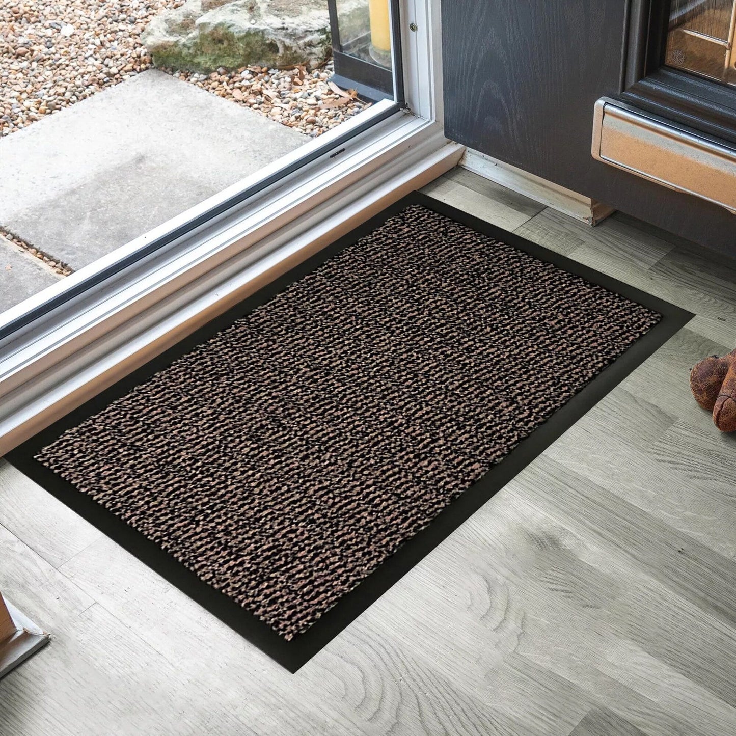 Lisa Heavy-Duty Non-Slip Rubber Door Mat for High Traffic Areas