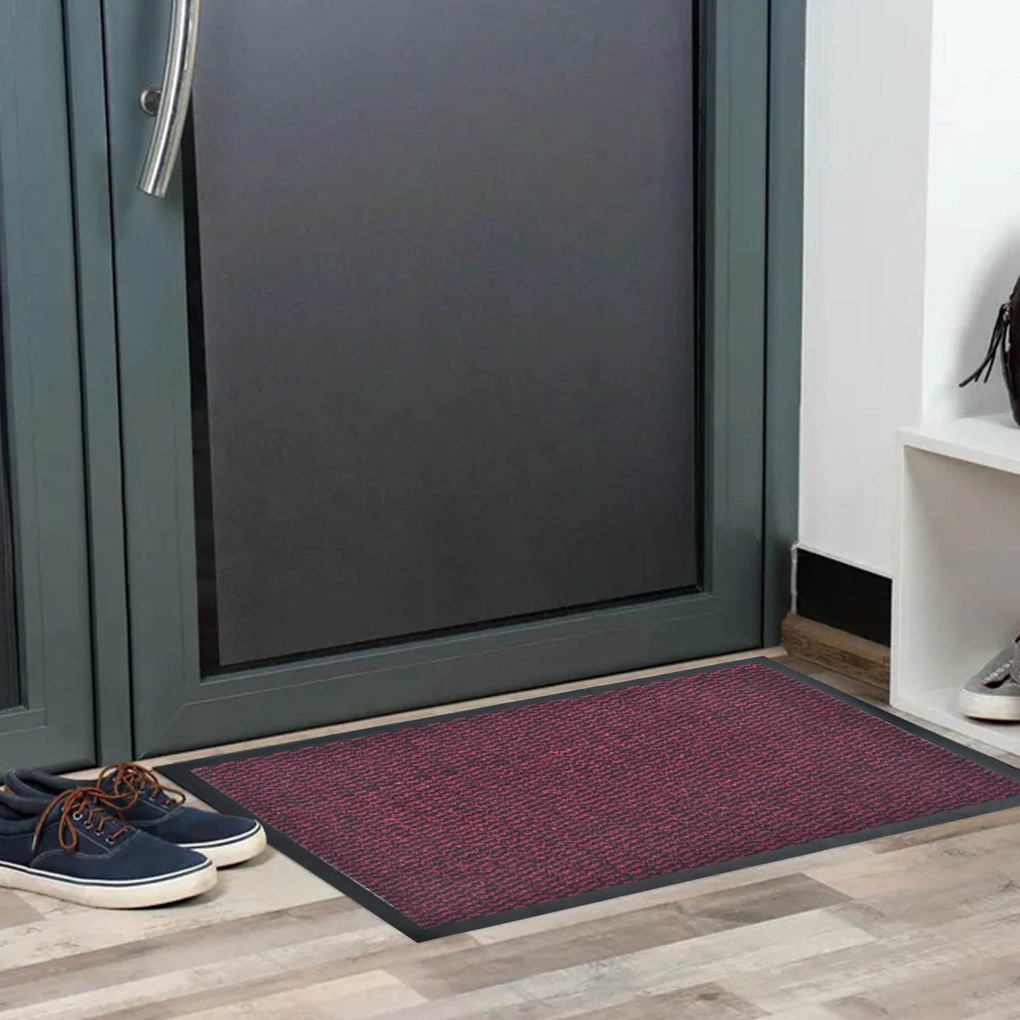 Lisa Heavy-Duty Non-Slip Rubber Door Mat for High Traffic Areas