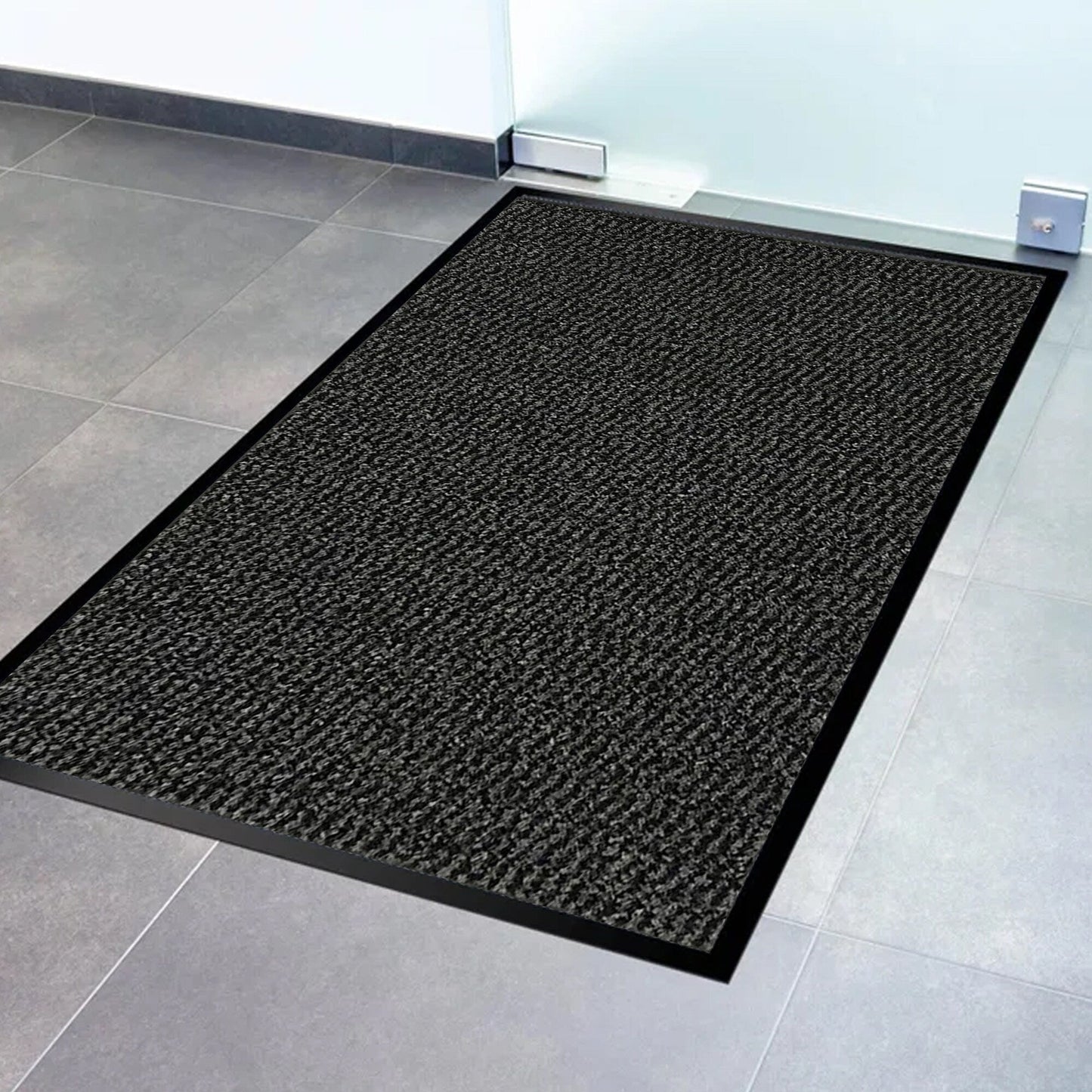 Lisa Heavy-Duty Non-Slip Rubber Door Mat for High Traffic Areas