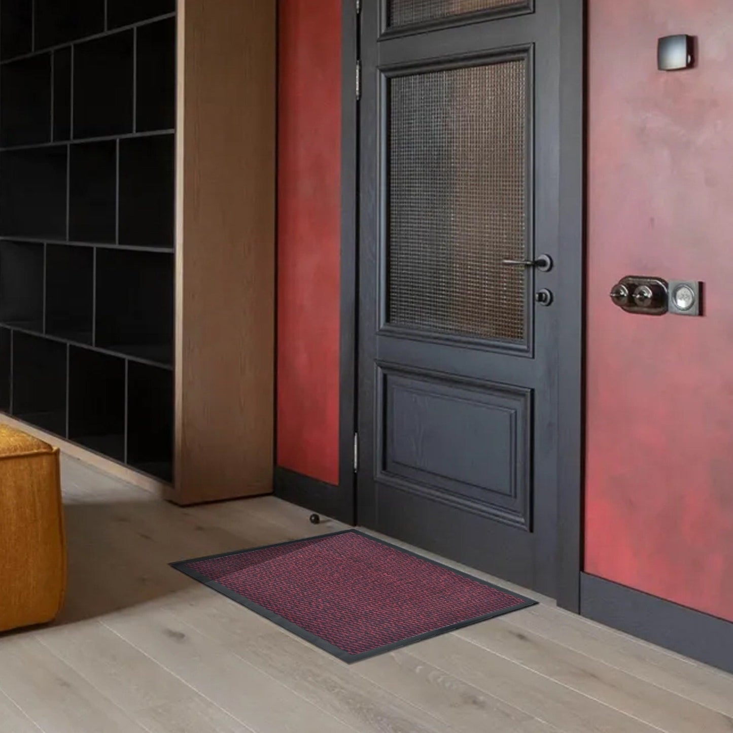 Lisa Heavy-Duty Non-Slip Rubber Door Mat for High Traffic Areas