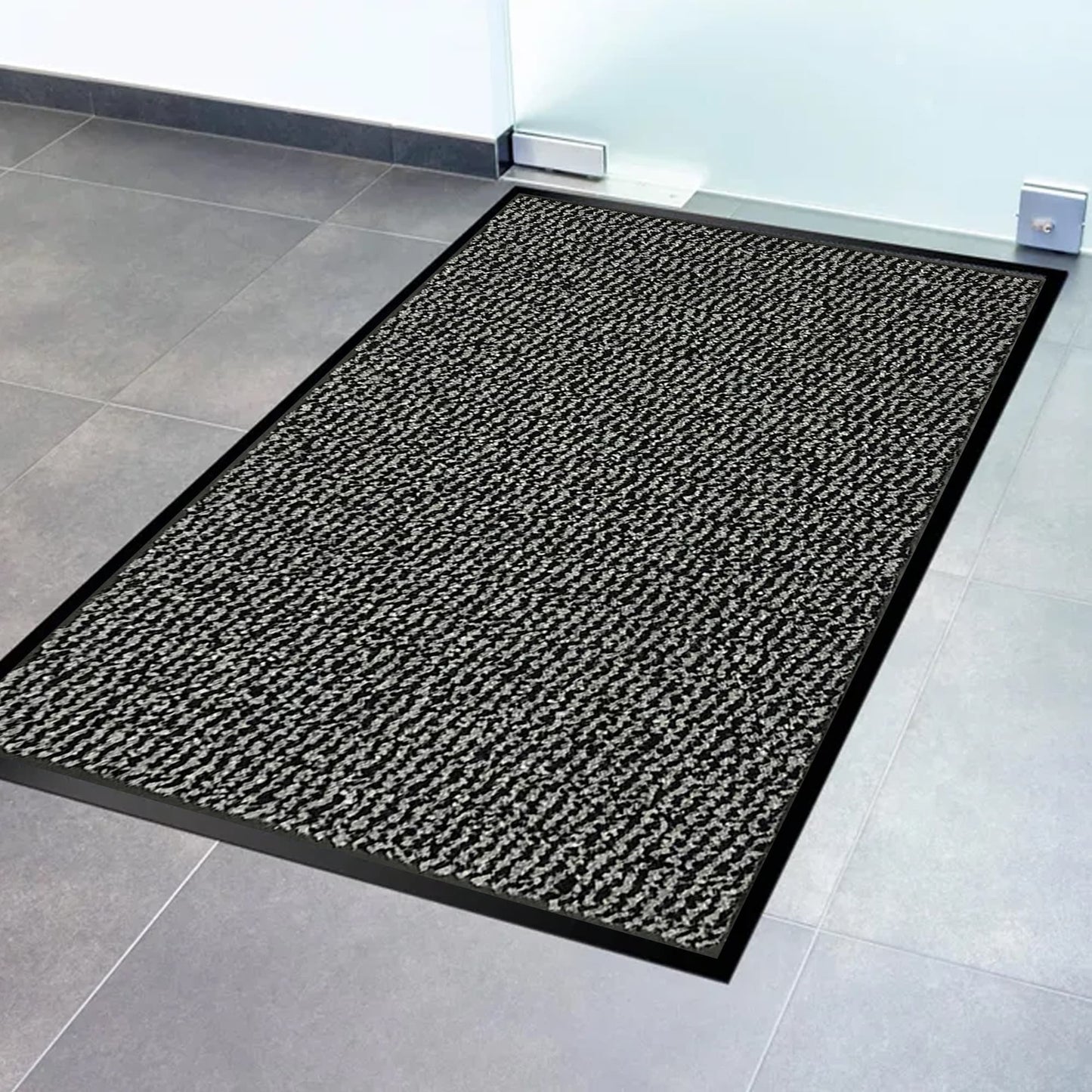 Lisa Heavy-Duty Non-Slip Rubber Door Mat for High Traffic Areas