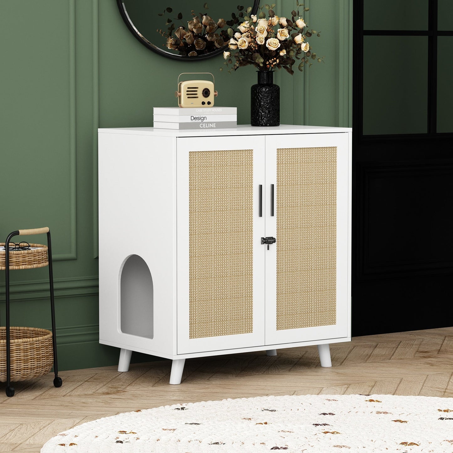 Litter Box Enclosure Cat Litter Box Furniture End Table Sofa Tbale