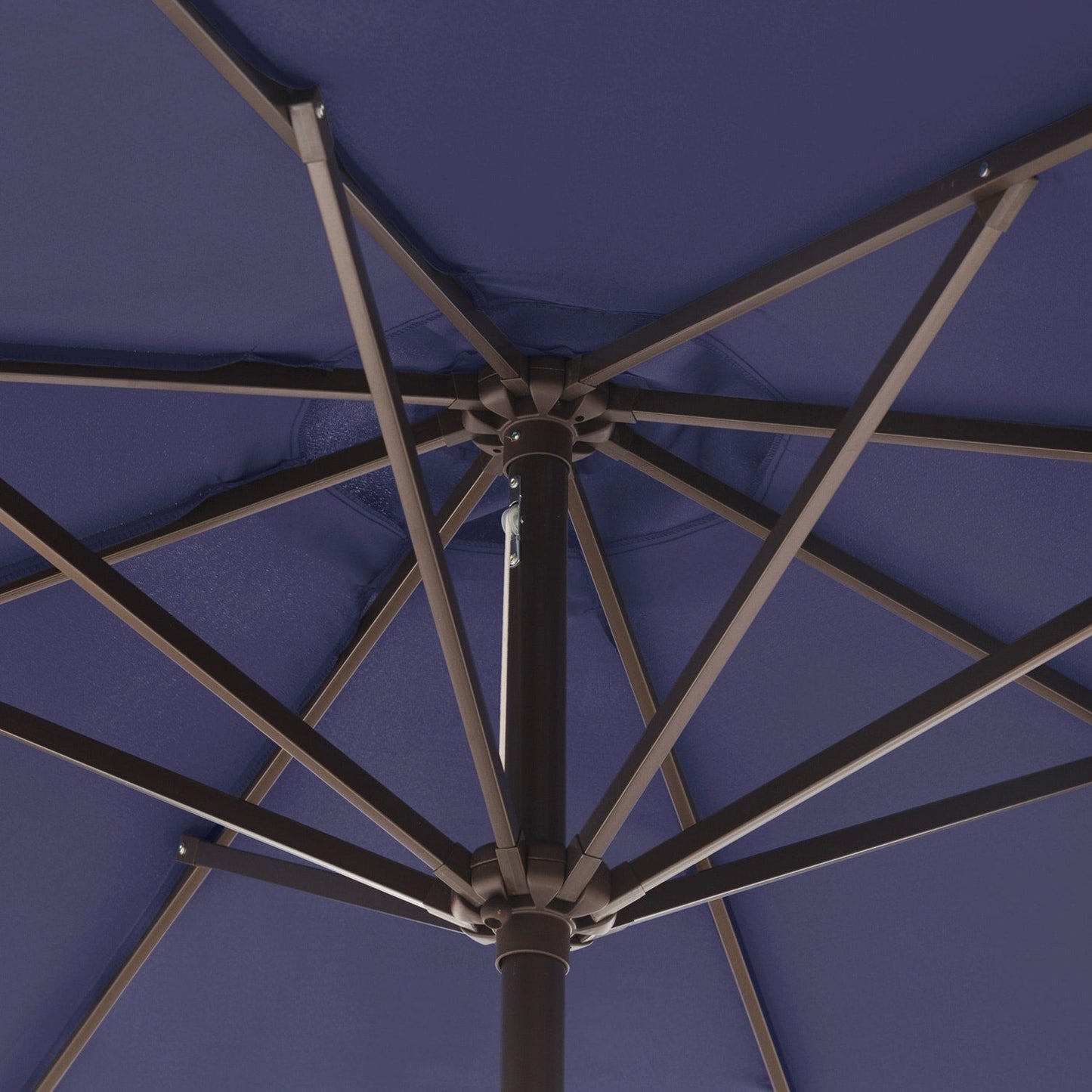 Lopes 9-foot Patio Umbrella with Bronze Finish Base Weight Stand Included