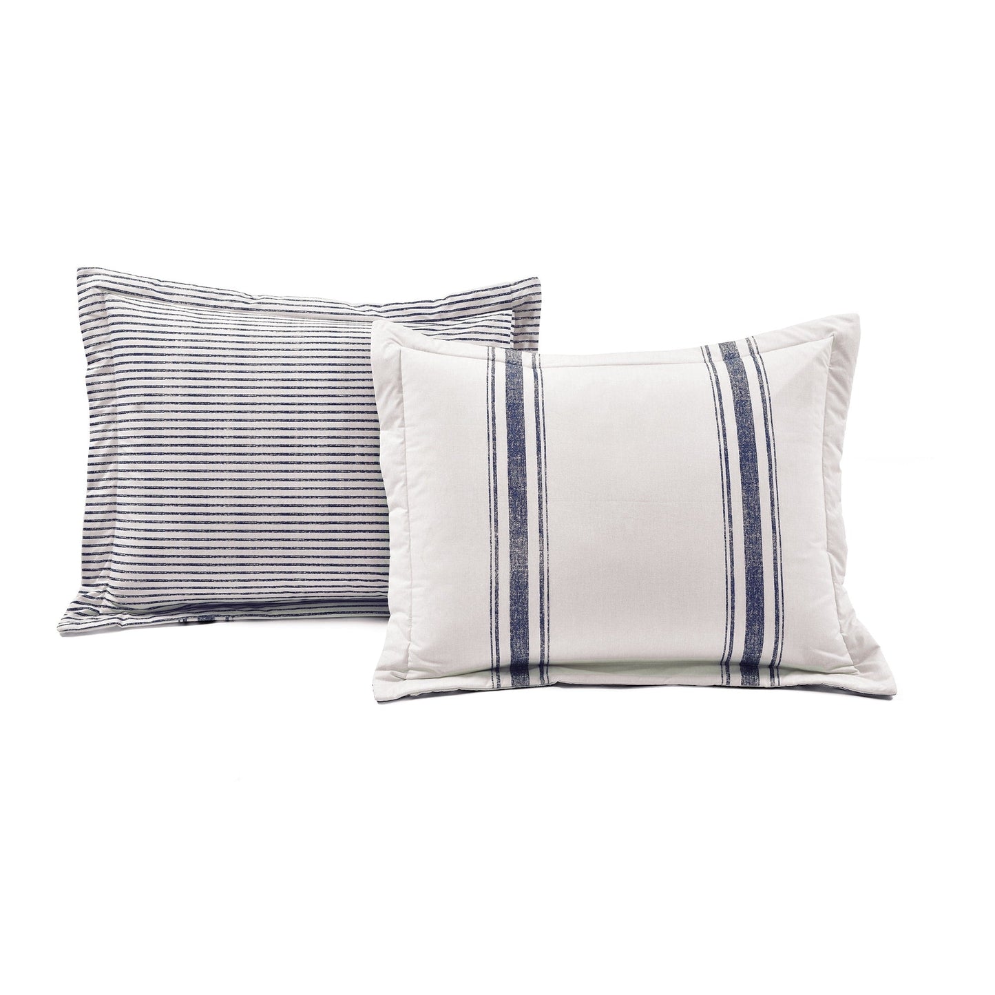 Lush Decor Farmhouse Stripe 3 Piece Duvet Cover Set