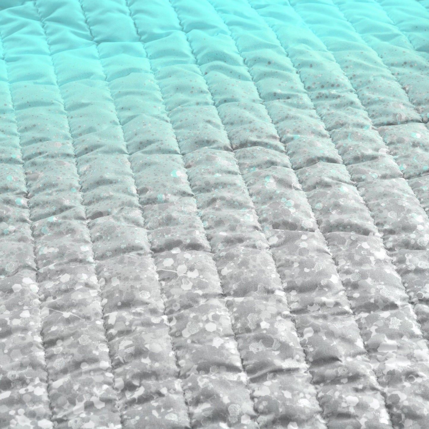Lush Decor Glitter Ombre Metallic Print Quilt Set