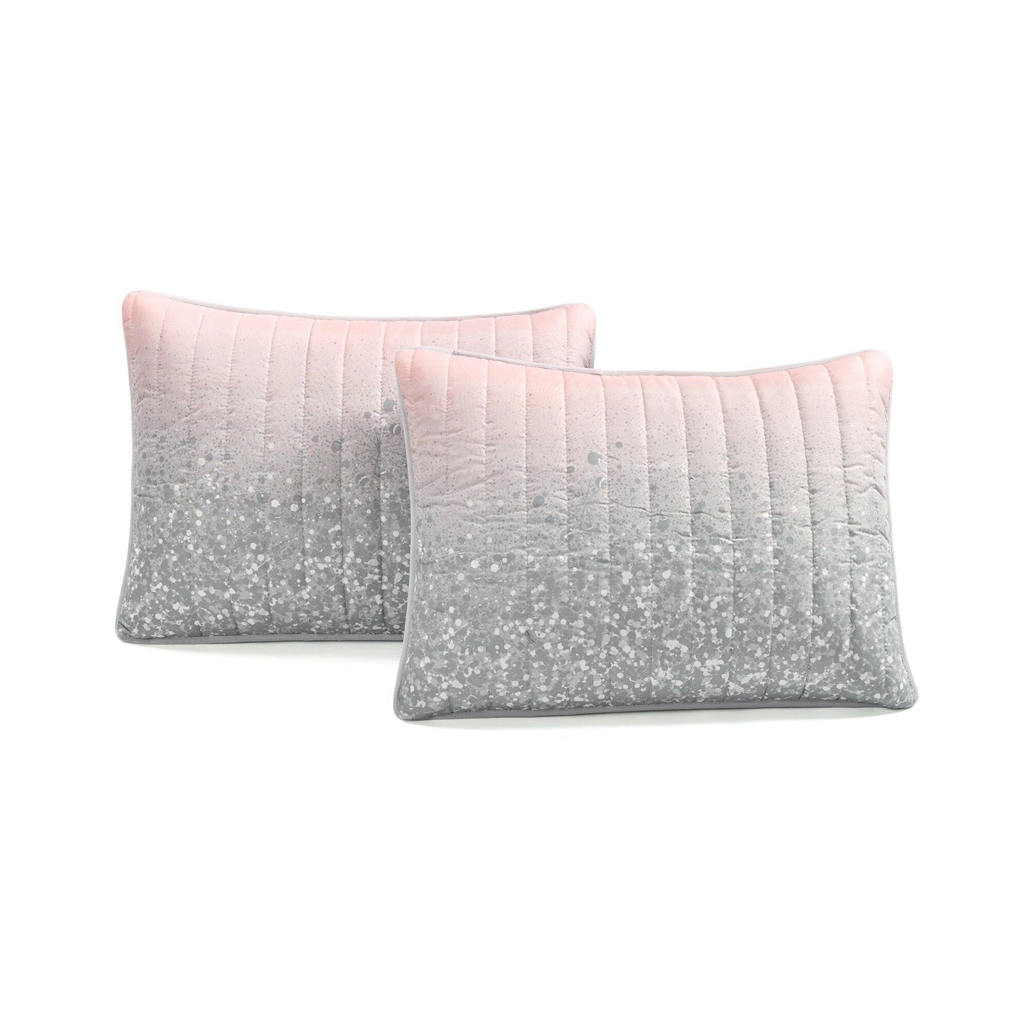 Lush Decor Glitter Ombre Metallic Print Quilt Set