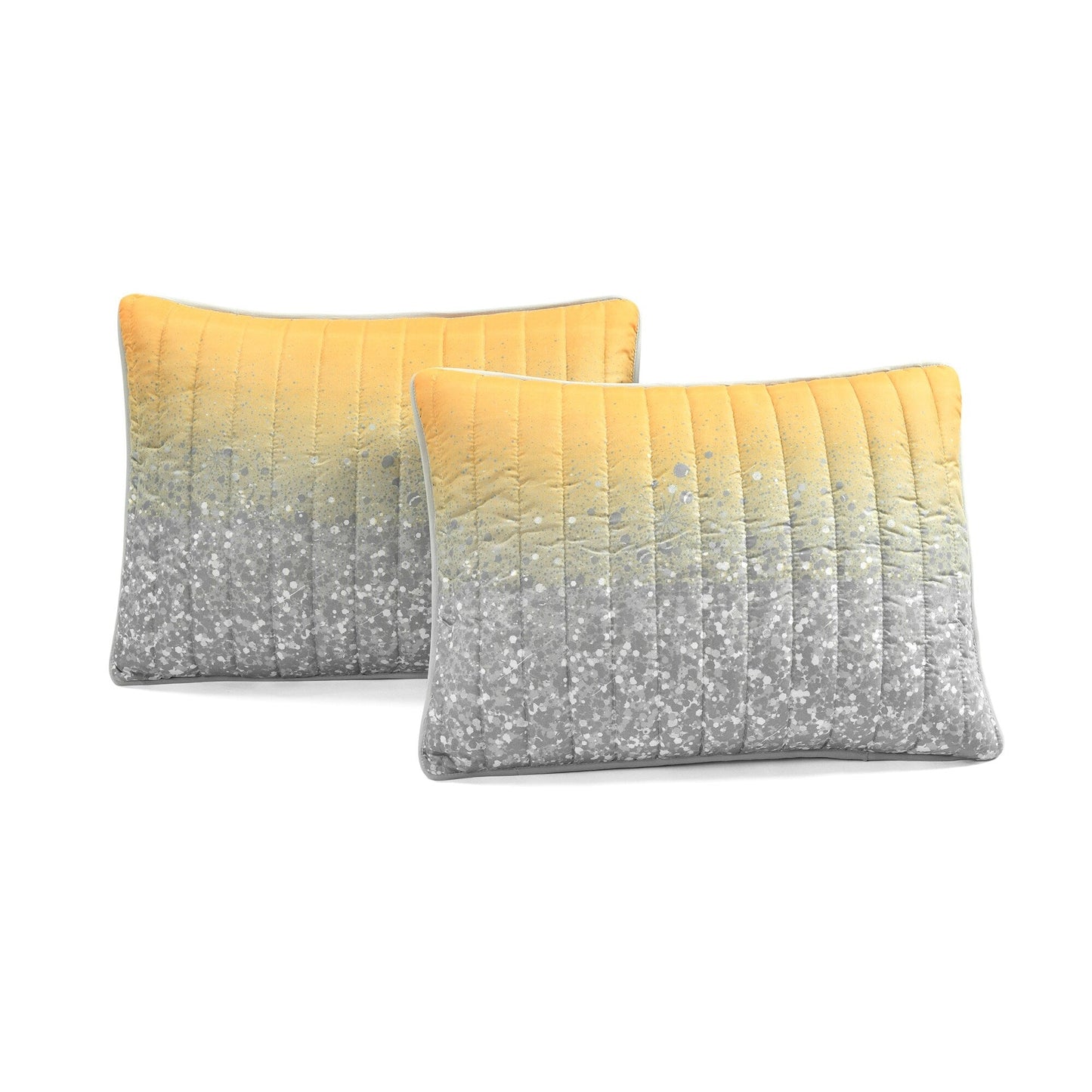 Lush Decor Glitter Ombre Metallic Print Quilt Set