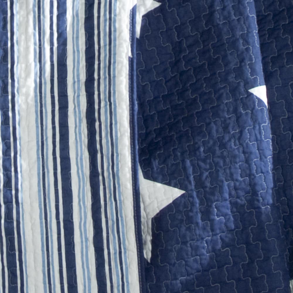 Lush Decor Star Pattern 3-piece Cotton Quilt Set