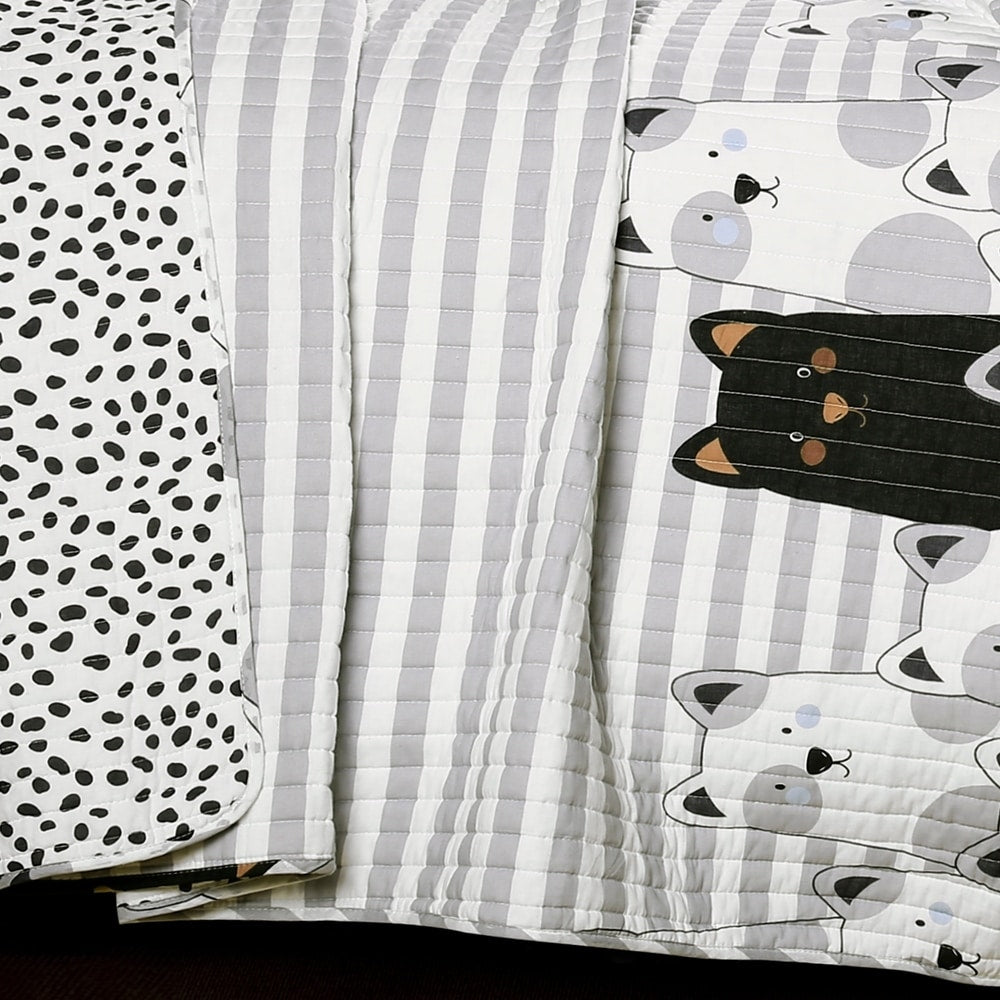 Lush Decor Stripe Bear Quilt Set