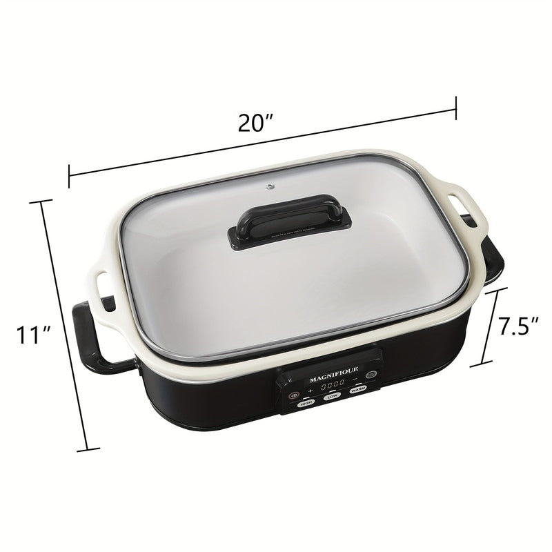 MAGNIFIQUE Programmable Slow Cooker with Non-Stick Pot