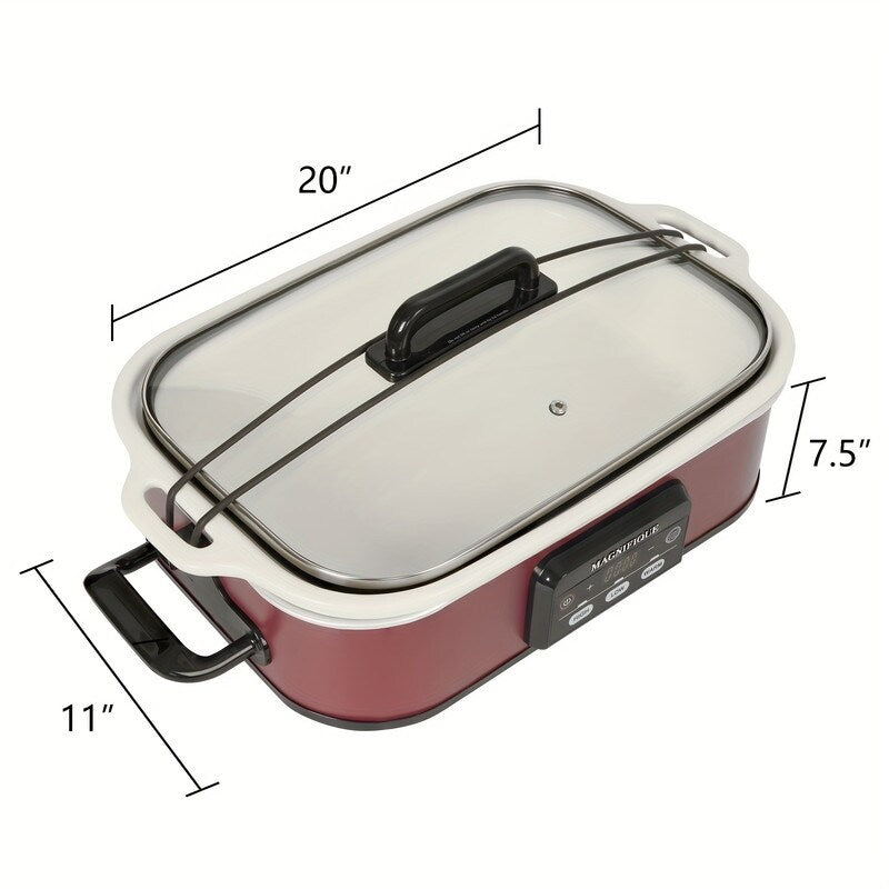 MAGNIFIQUE Programmable Slow Cooker with Non-Stick Pot