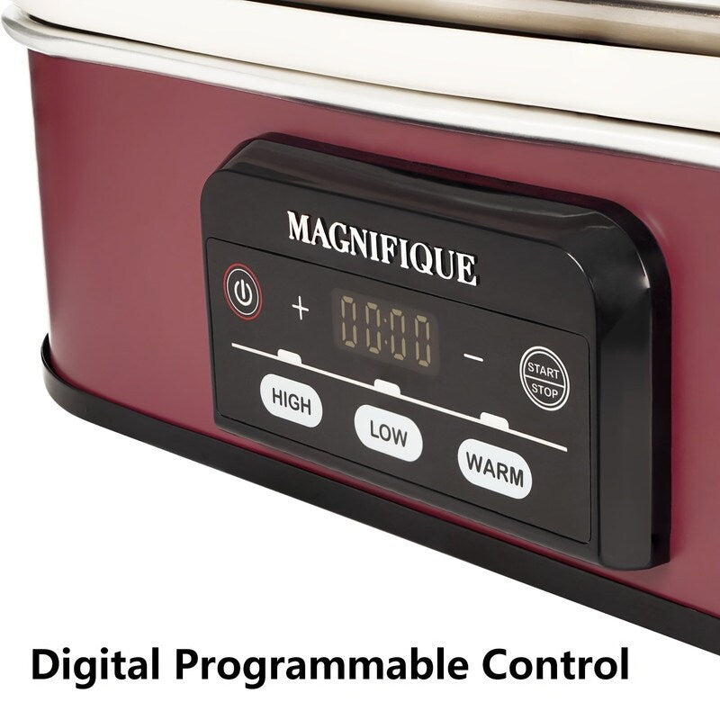 MAGNIFIQUE Programmable Slow Cooker with Non-Stick Pot