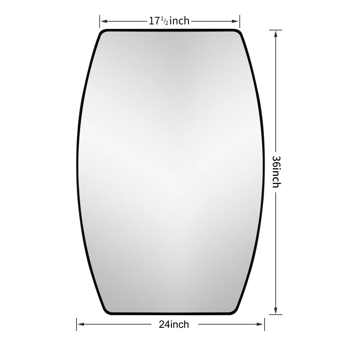 MacLuu Oblong Metal Wall Mirror
