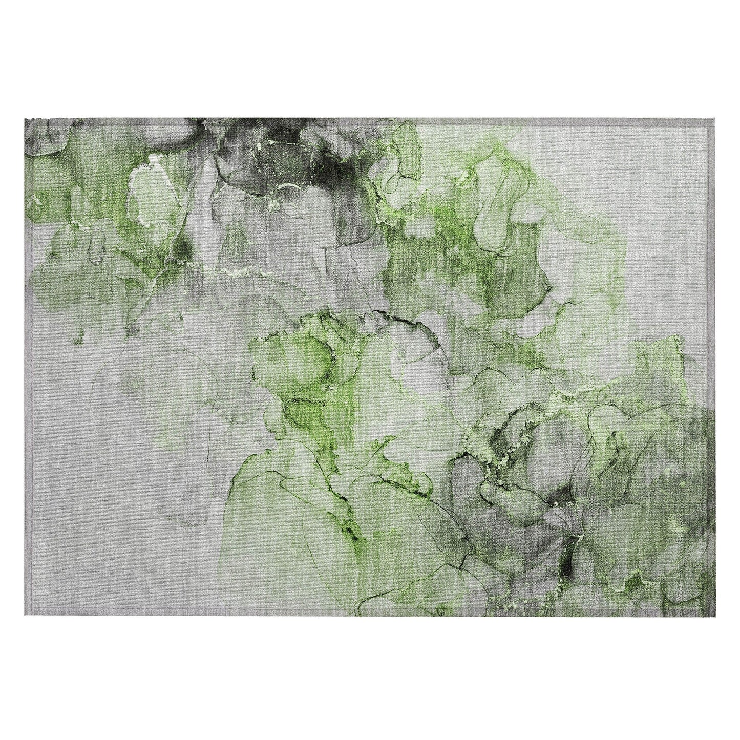 Machine Washable Indoor/ Outdoor Abstract Chantille Rug