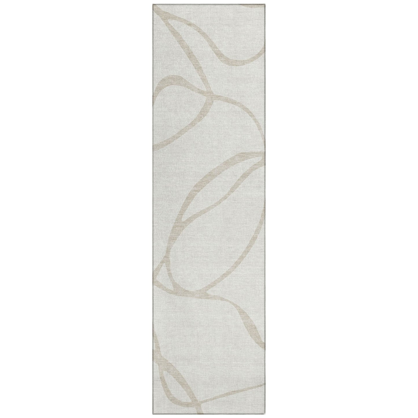 Machine Washable Indoor/ Outdoor Abstract Modern Chantille Rug