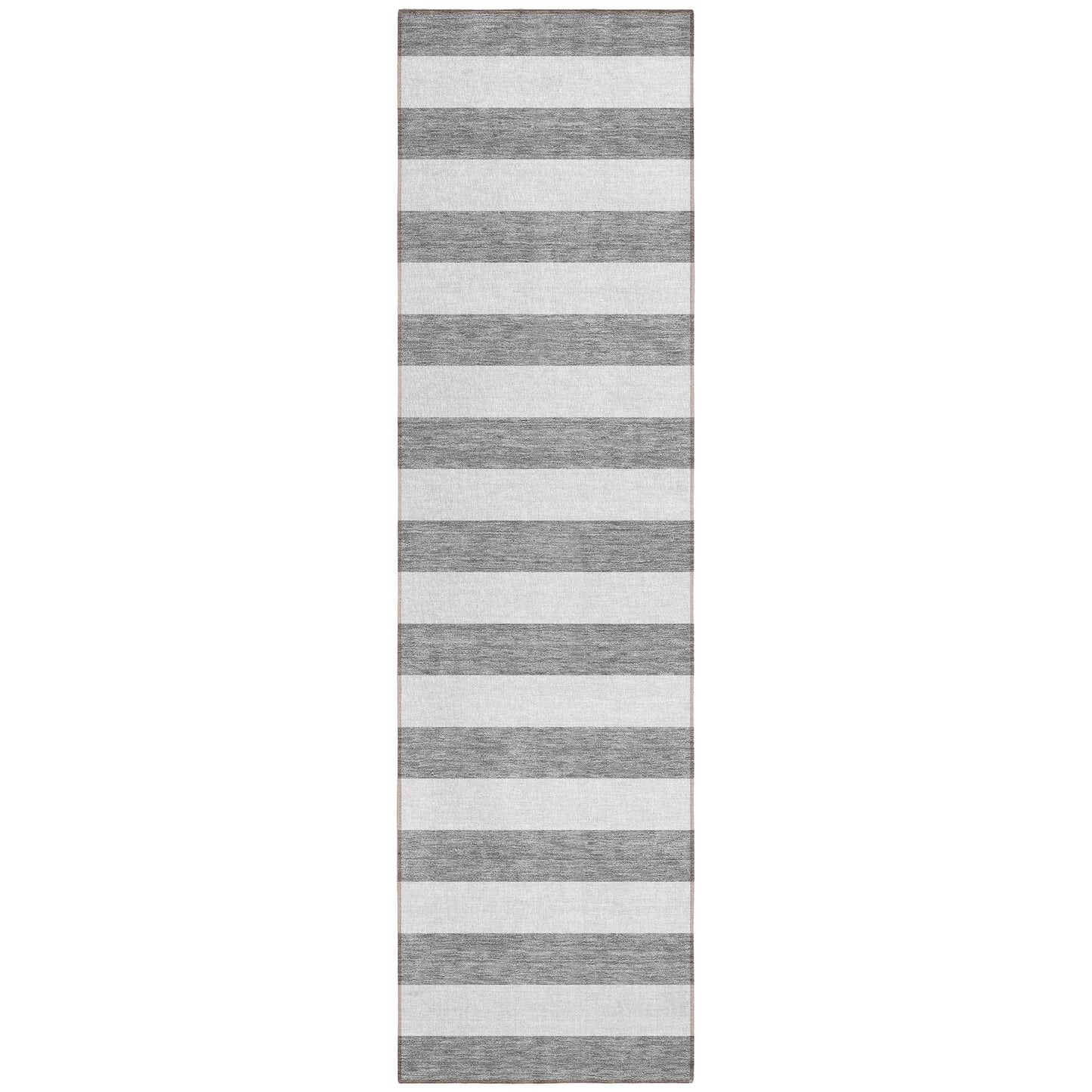 Machine Washable Indoor/ Outdoor Cabana Stripe Chantille Rug