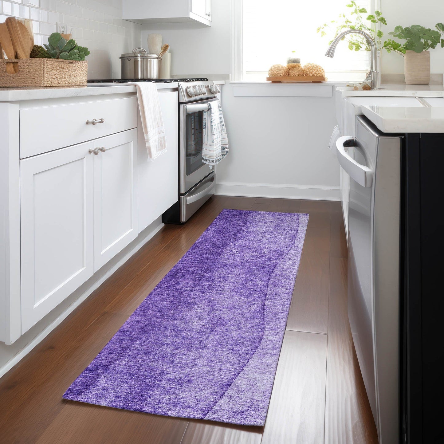 Machine Washable Indoor/ Outdoor Chantille Contemporary Ombre Rug
