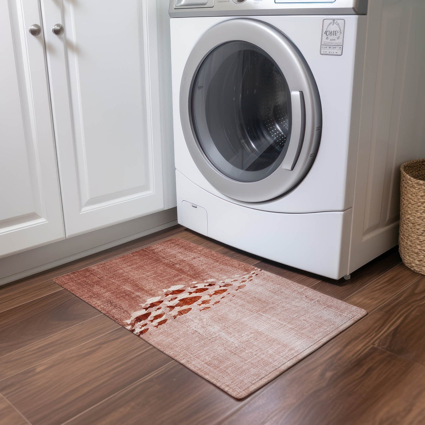 Machine Washable Indoor/ Outdoor Chantille Modern Sea Life Rug