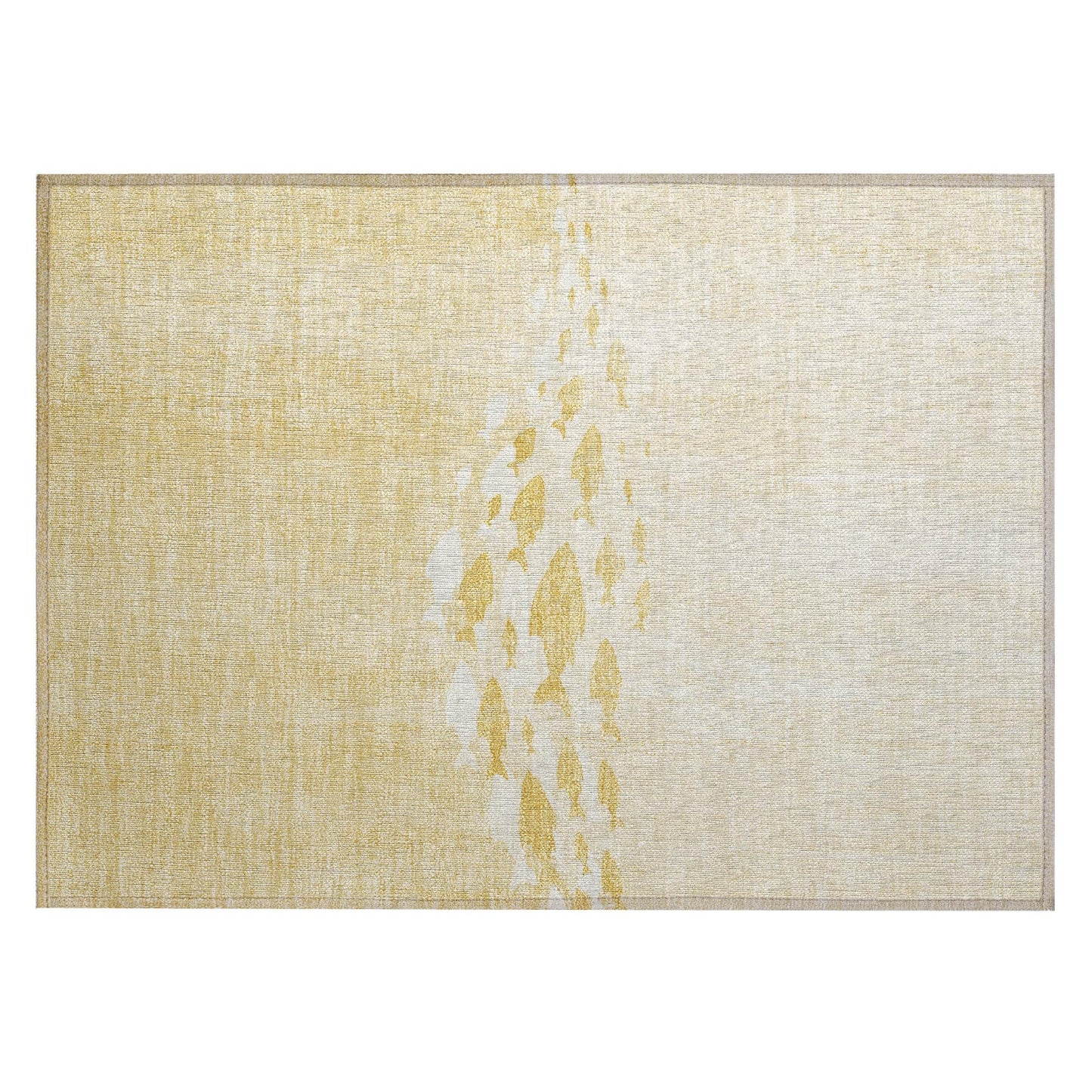 Machine Washable Indoor/ Outdoor Chantille Modern Sea Life Rug