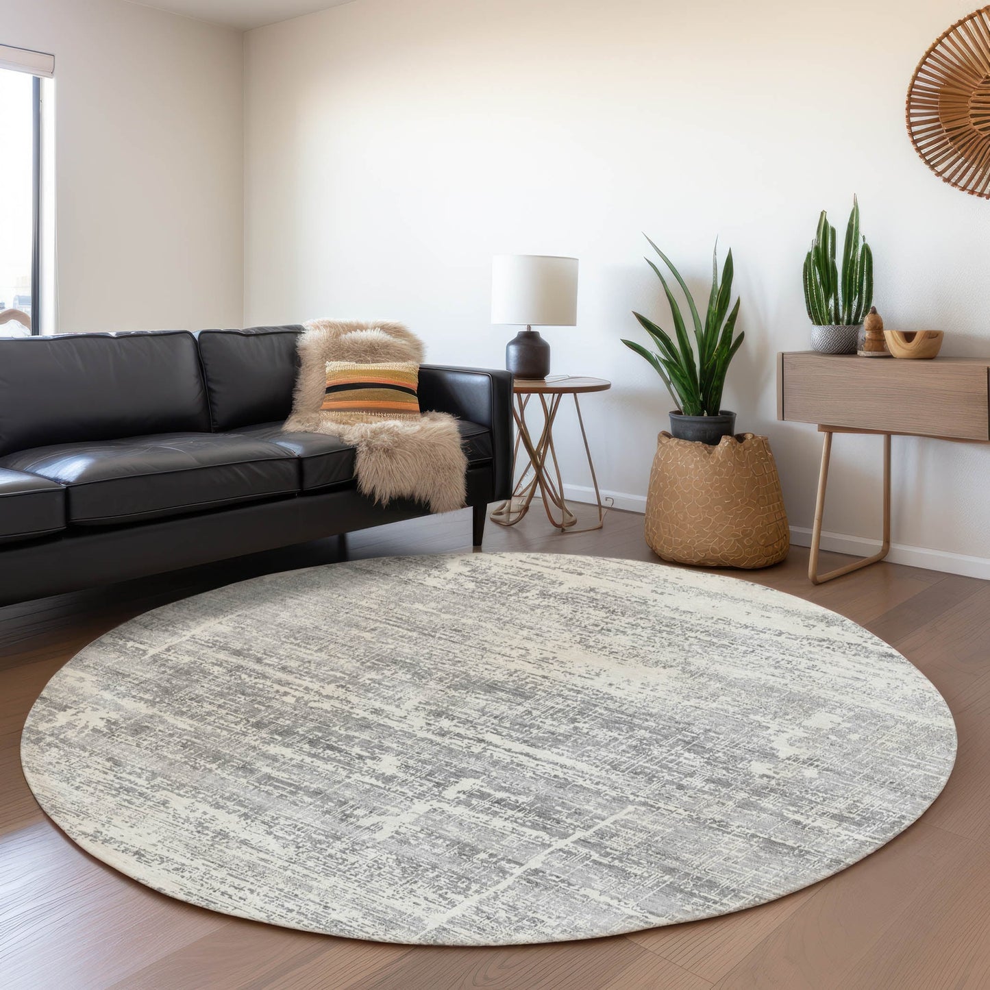 Machine Washable Indoor/ Outdoor Chantille Ombre Solid Rug