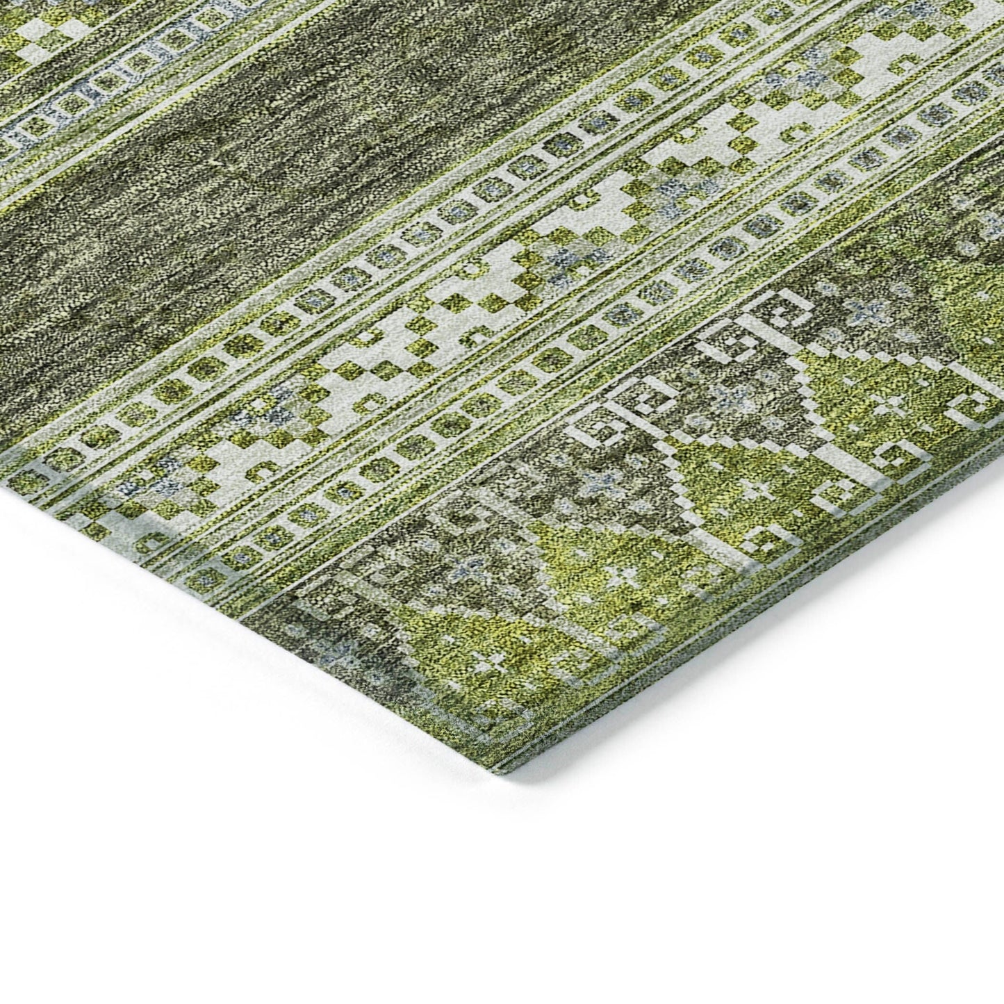 Machine Washable Indoor/ Outdoor Chantille Tribal Boho Rug