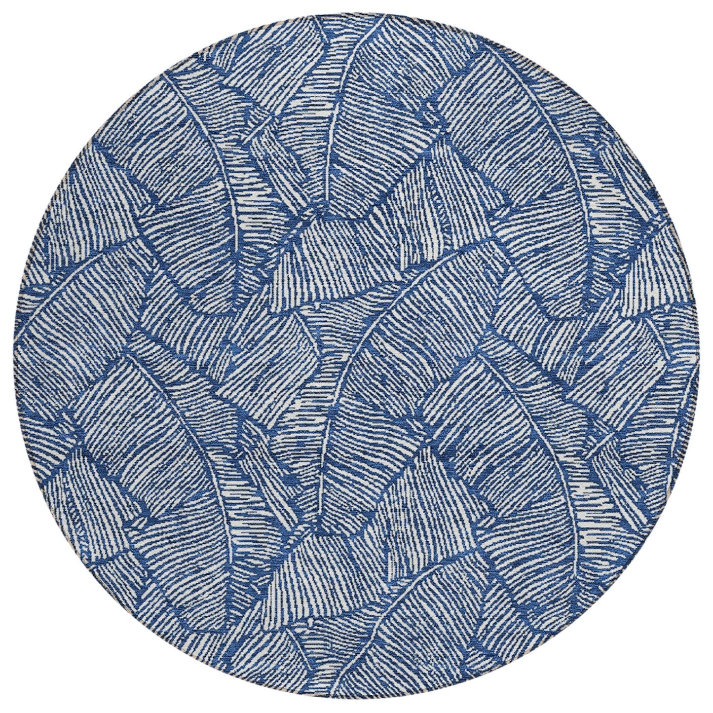 Machine Washable Indoor/ Outdoor Chantille Tropical Palm Rug