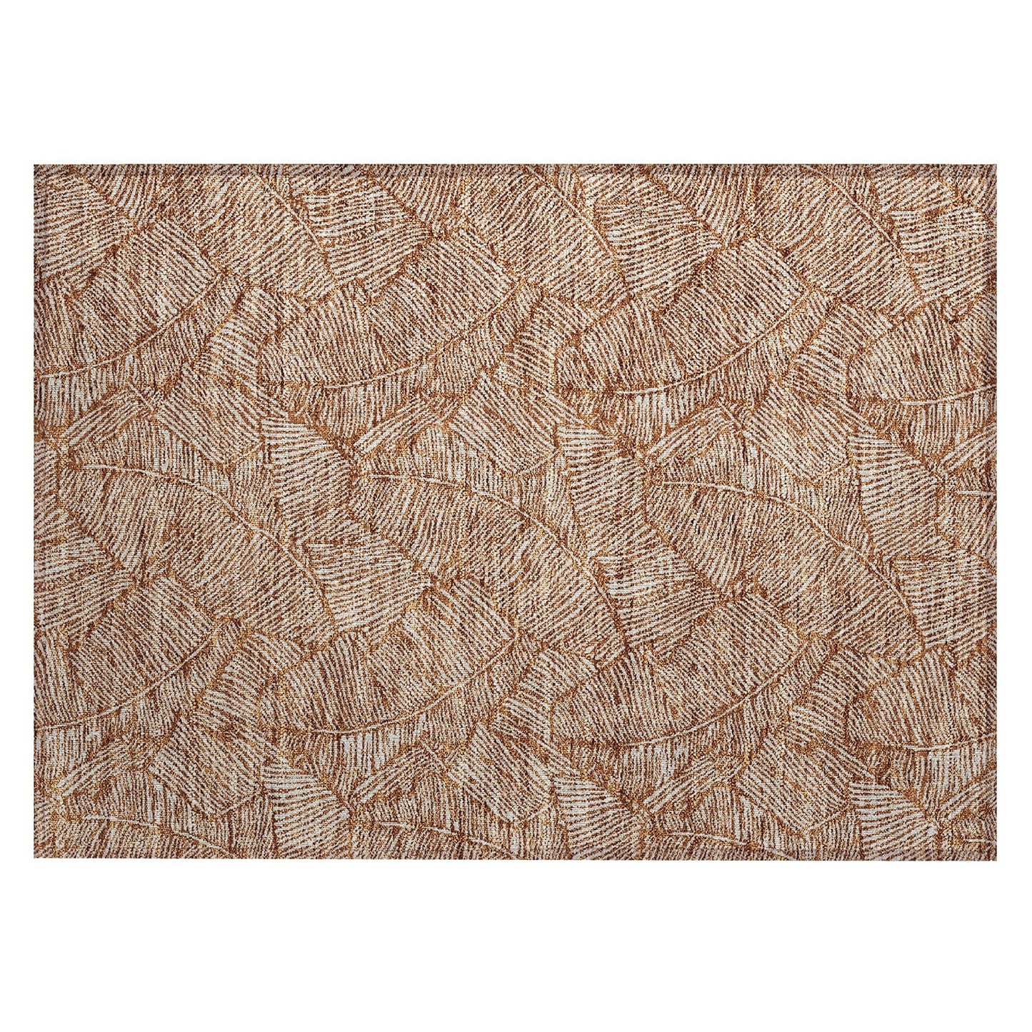 Machine Washable Indoor/ Outdoor Chantille Tropical Palm Rug