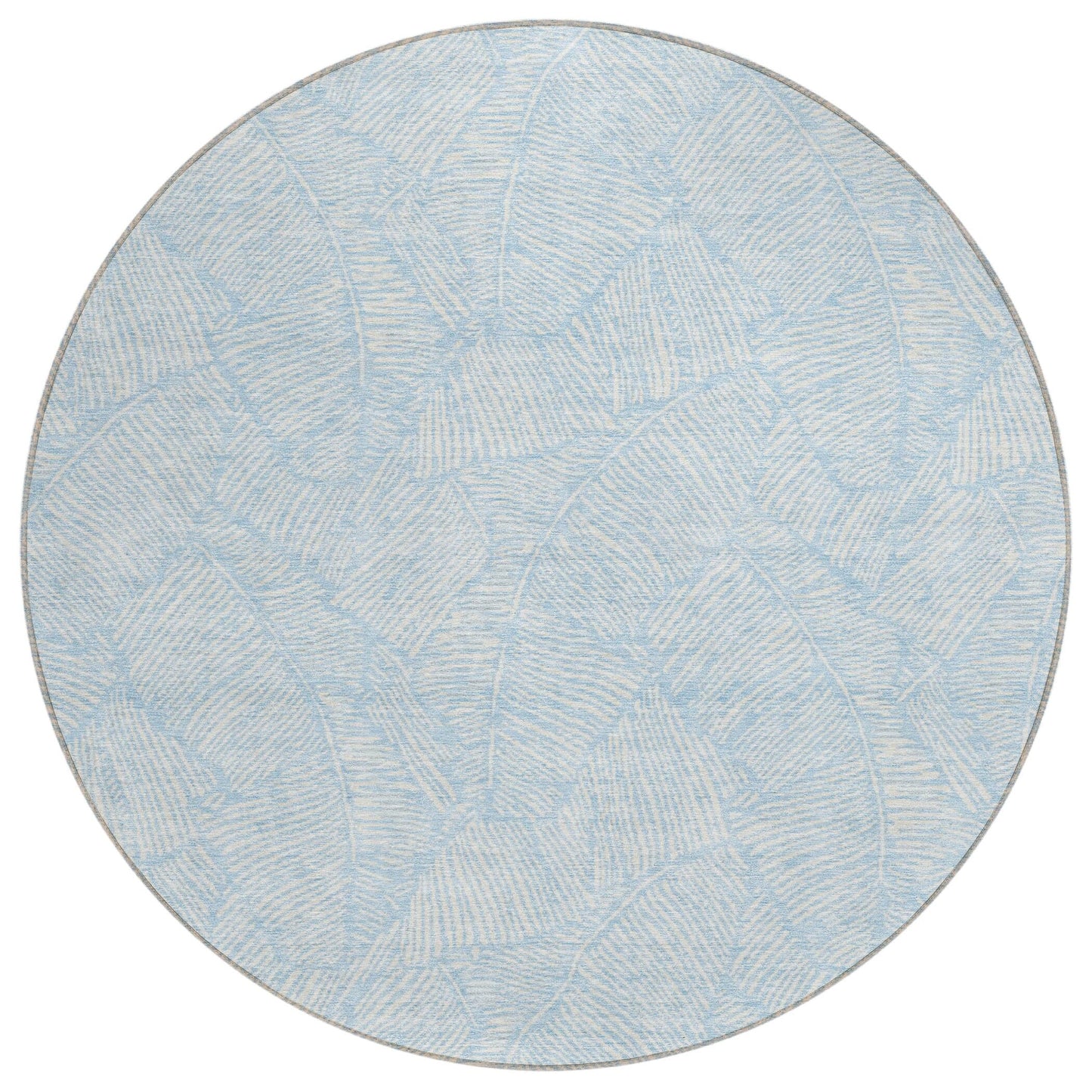 Machine Washable Indoor/ Outdoor Chantille Tropical Palm Rug