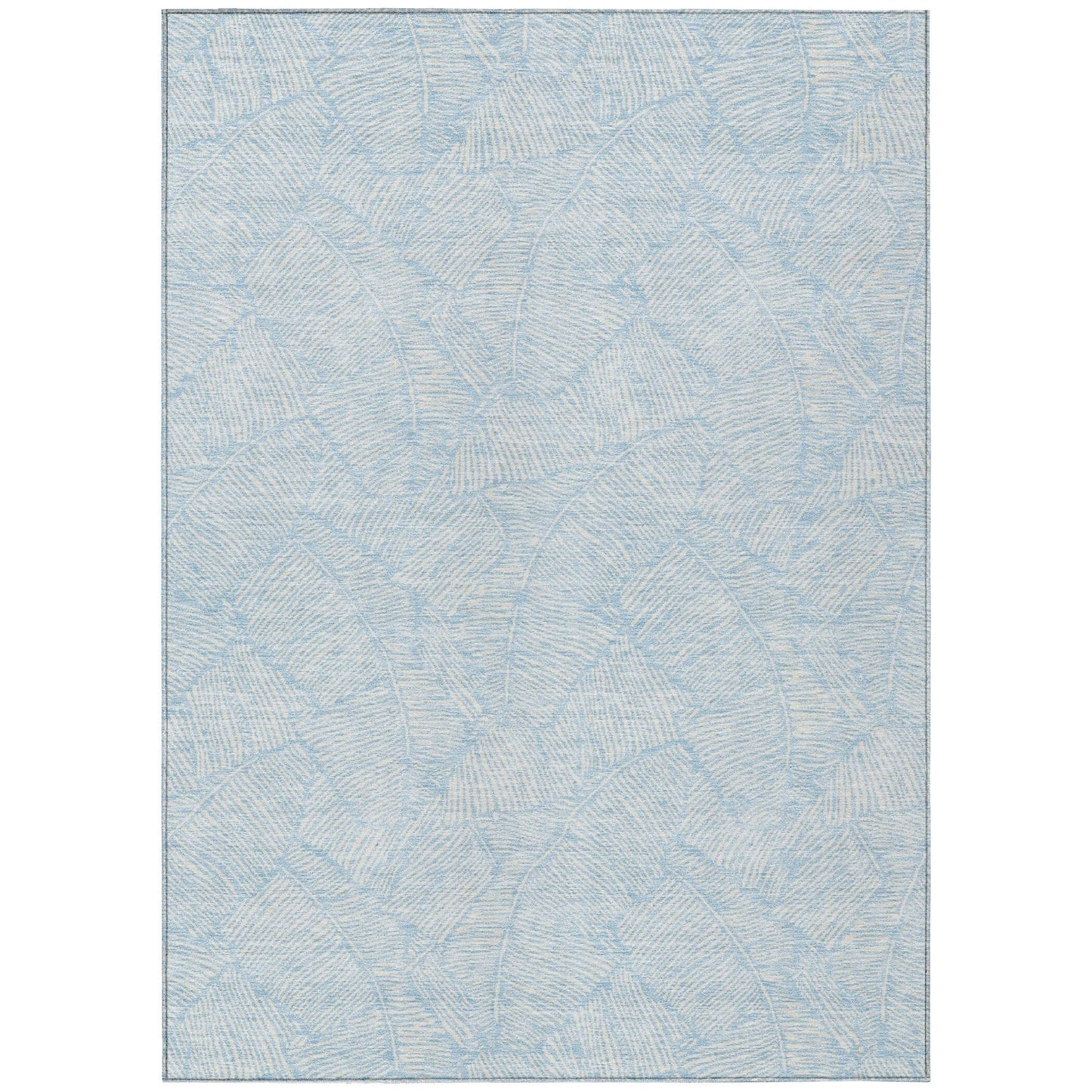Machine Washable Indoor/ Outdoor Chantille Tropical Palm Rug
