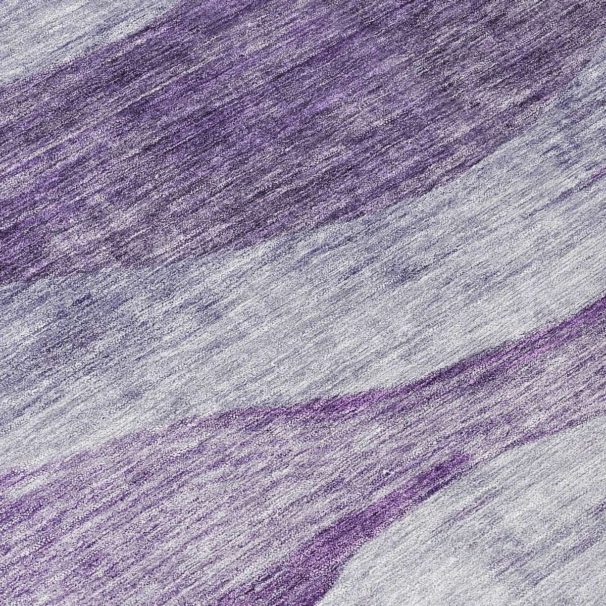Machine Washable Indoor/ Outdoor Contemporary Waves Chantille Rug