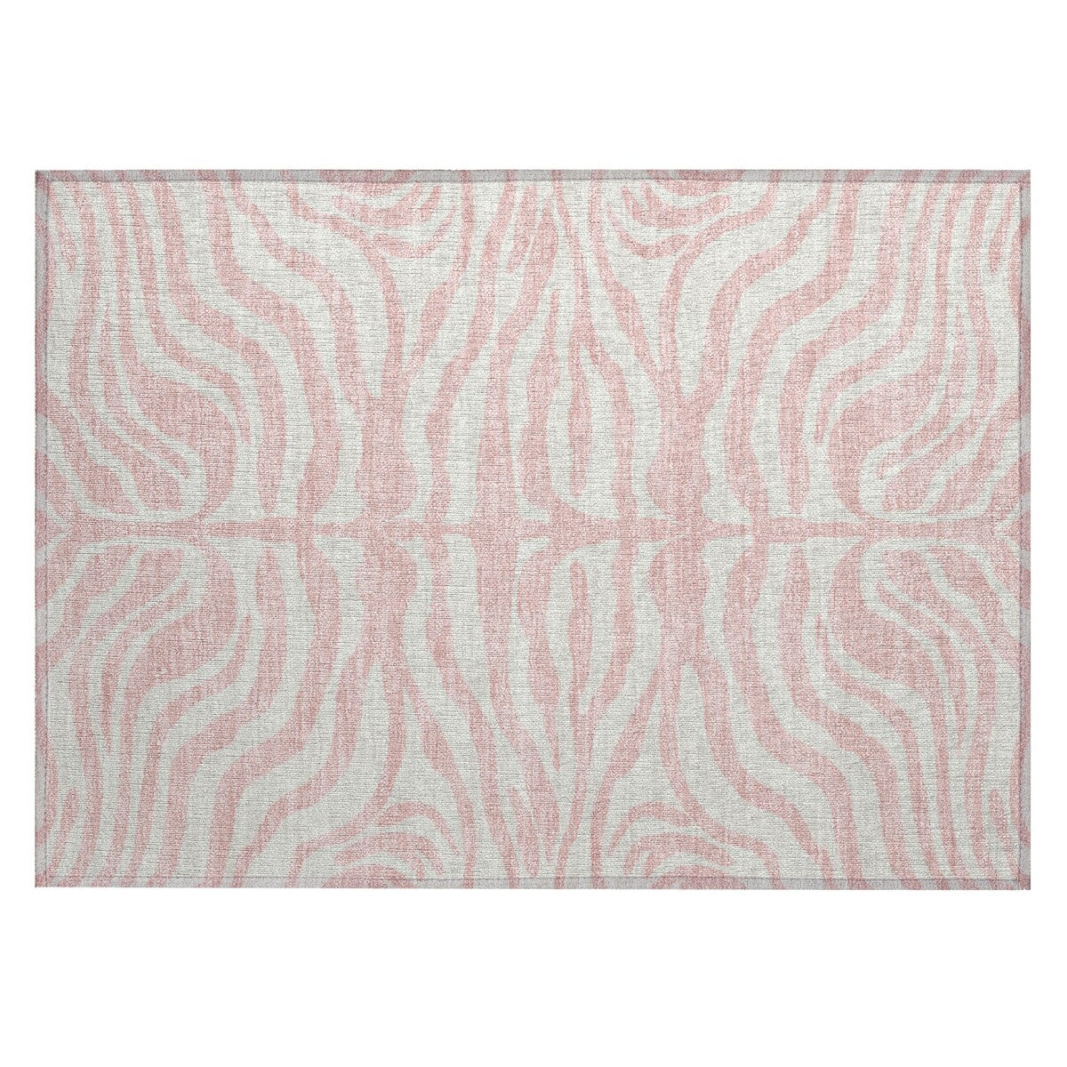 Machine Washable Indoor/ Outdoor Modern Animal Print Chantille Rug