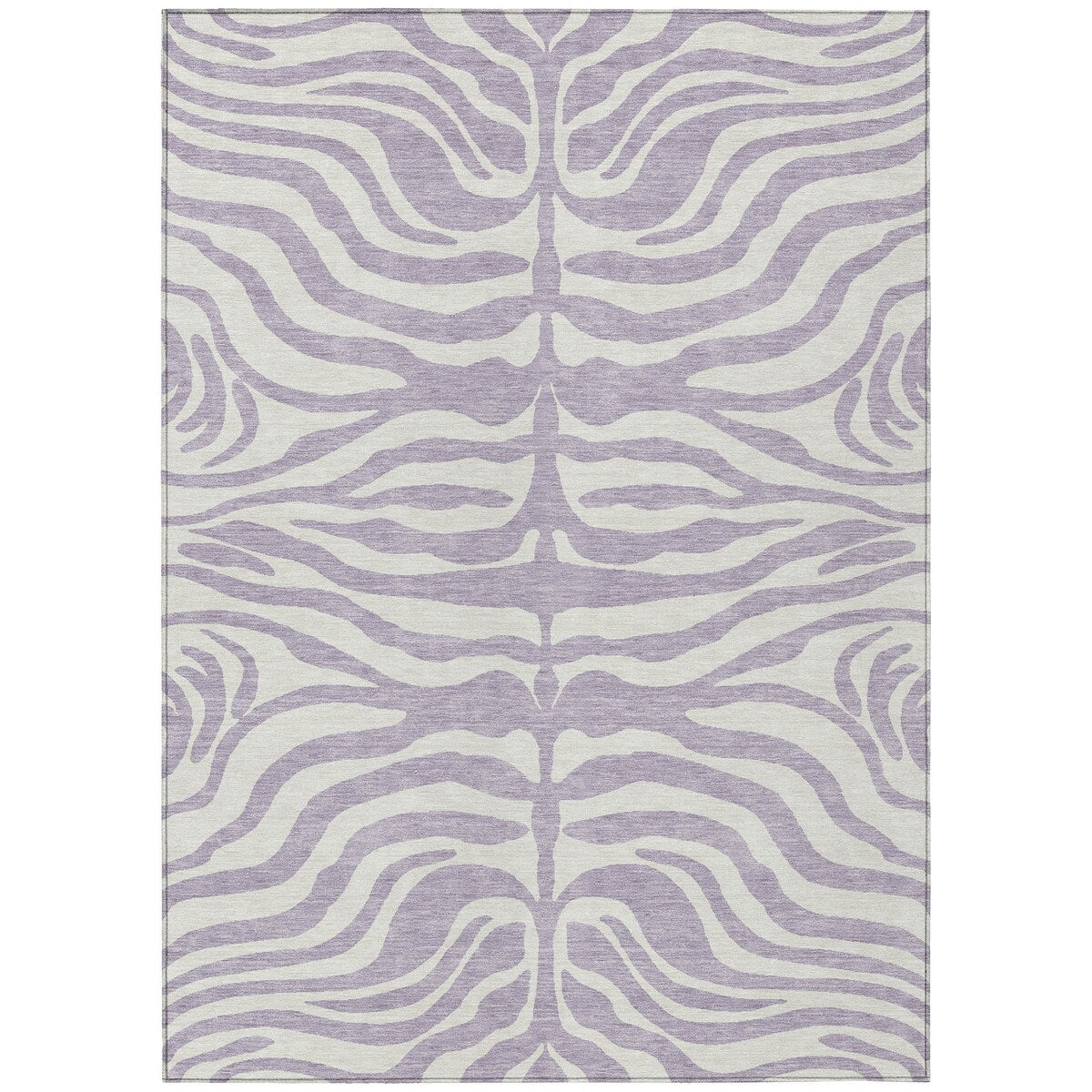 Machine Washable Indoor/ Outdoor Modern Animal Print Chantille Rug
