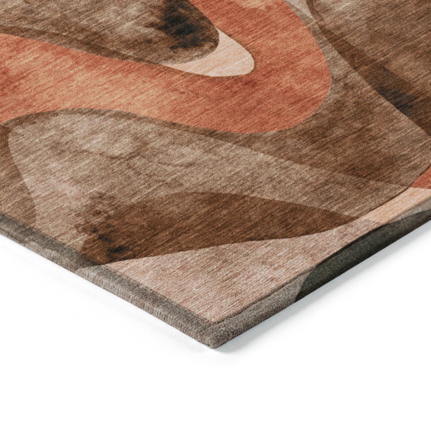 Machine Washable Indoor/ Outdoor Modern Chantille Rug