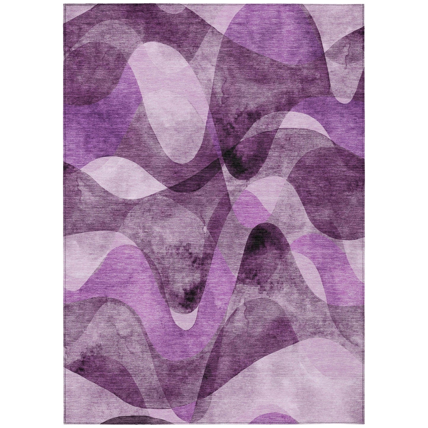 Machine Washable Indoor/ Outdoor Modern Chantille Rug