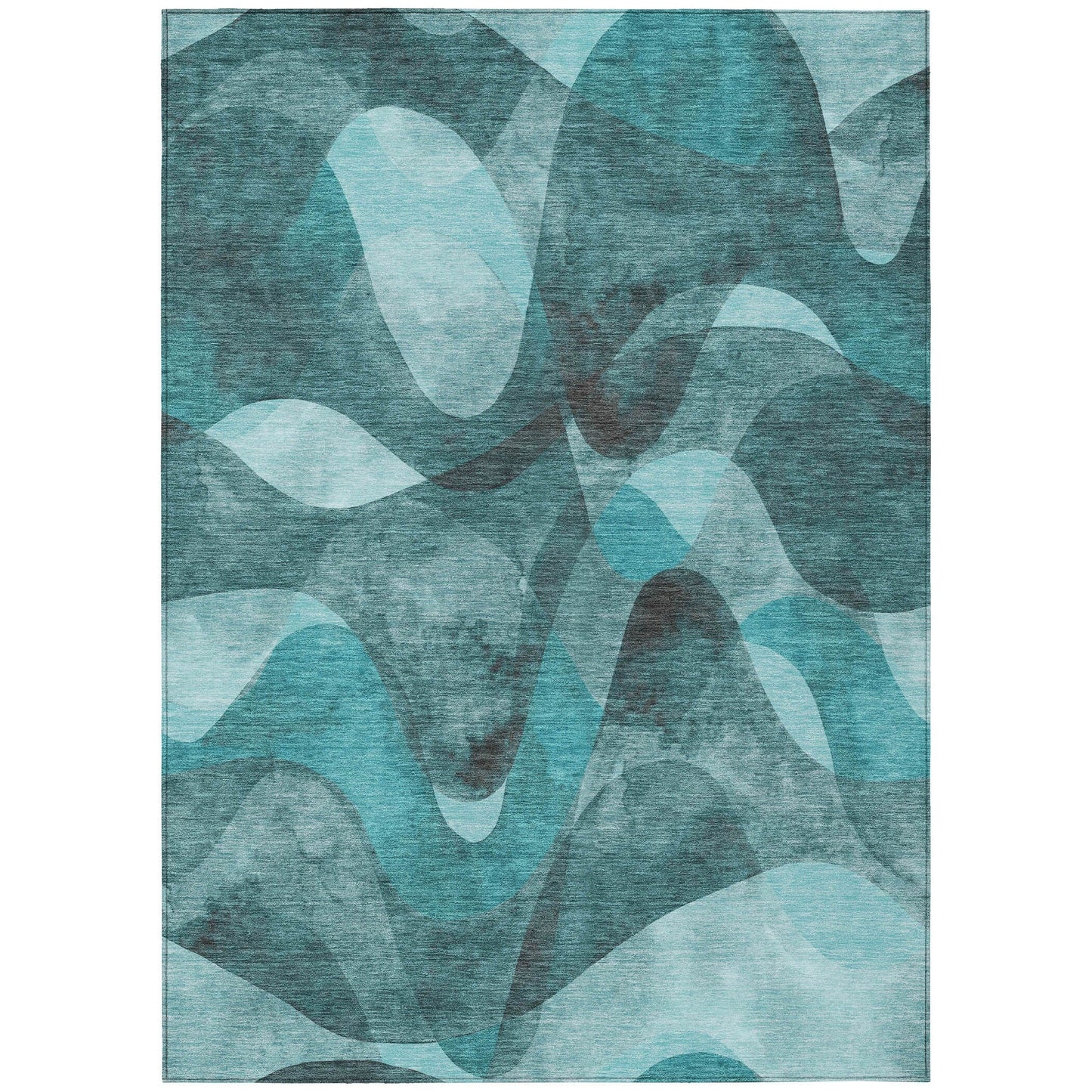 Machine Washable Indoor/ Outdoor Modern Chantille Rug