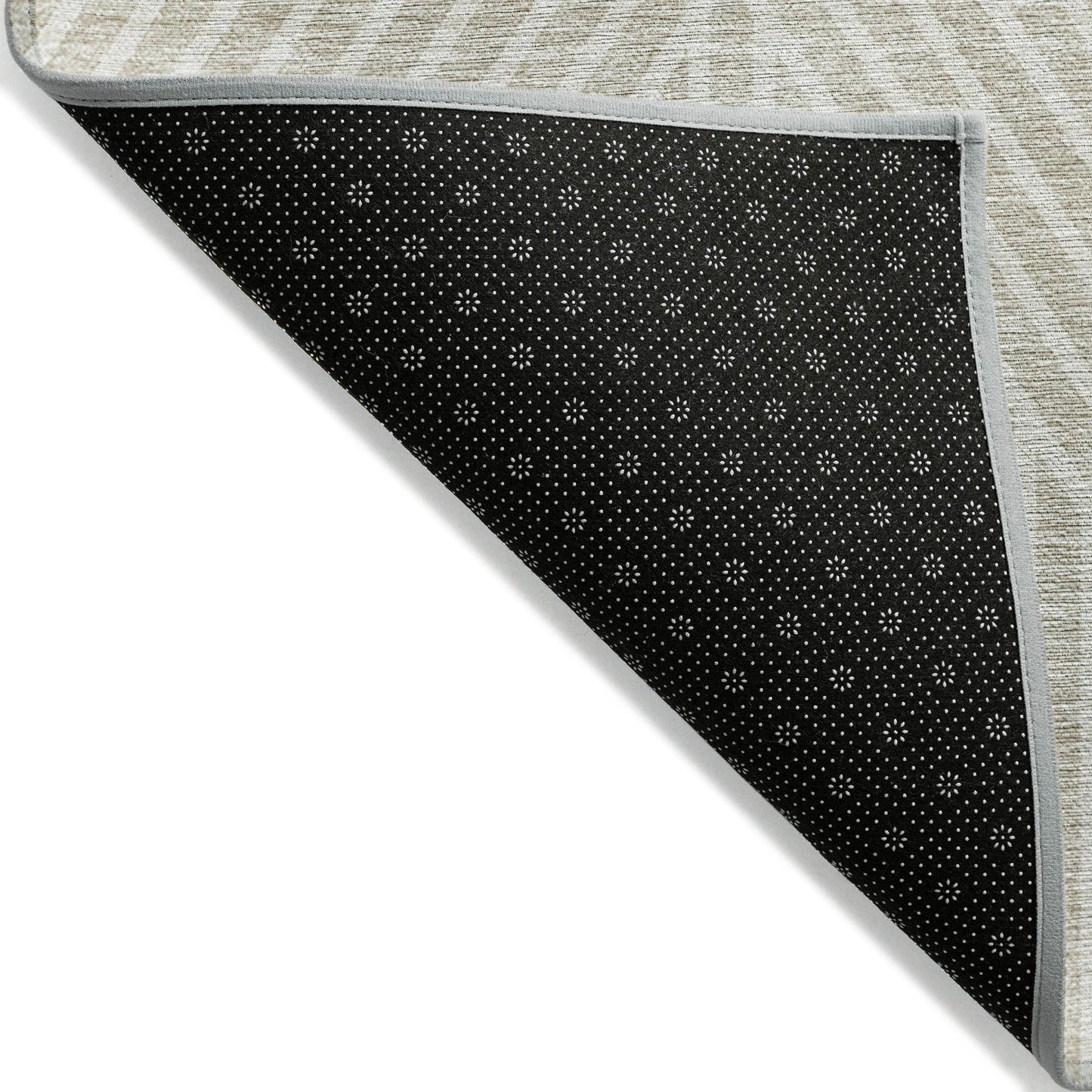 Machine Washable Indoor/ Outdoor Modern Geo Chantille Rug
