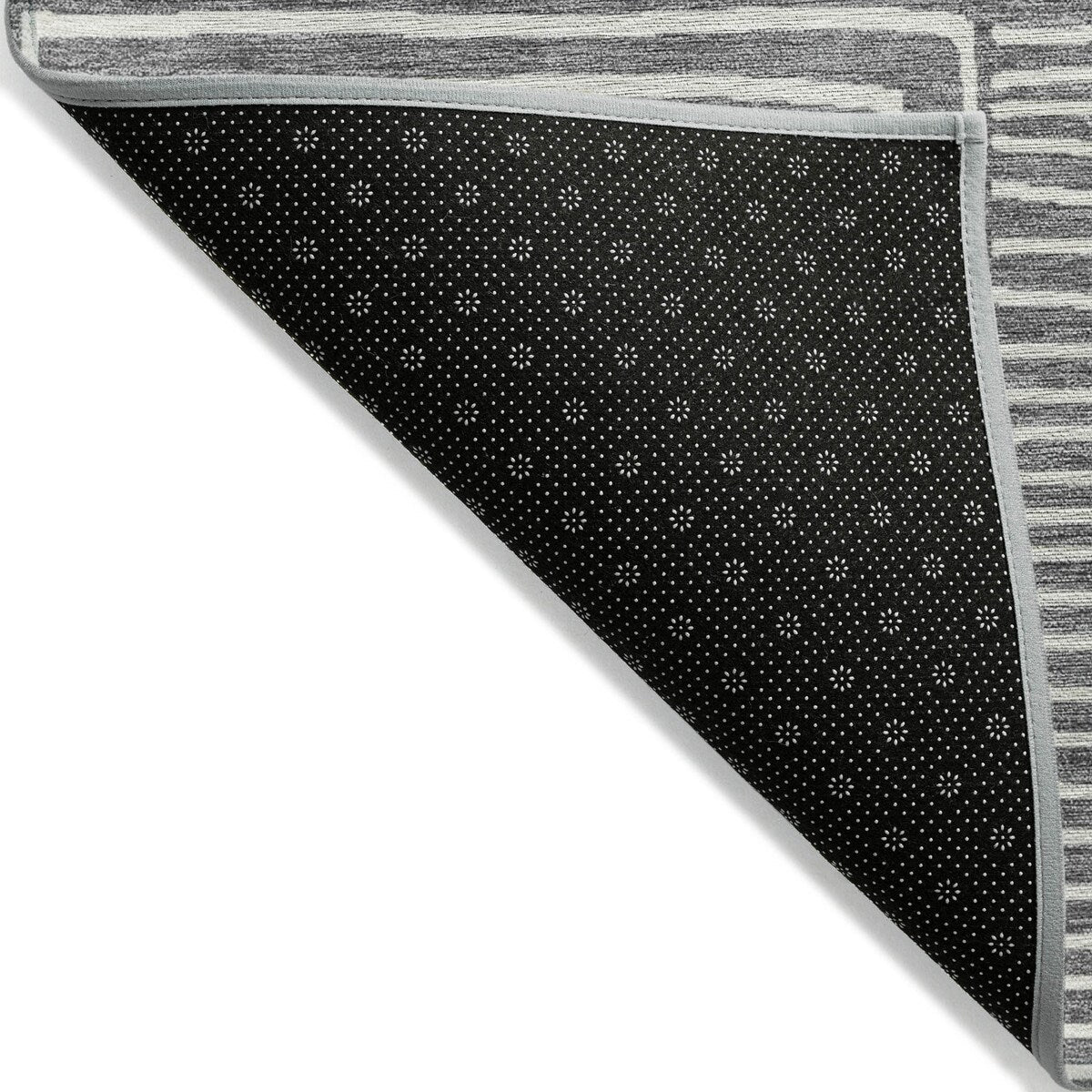 Machine Washable Indoor/ Outdoor Modern Mosaic Chantille Rug
